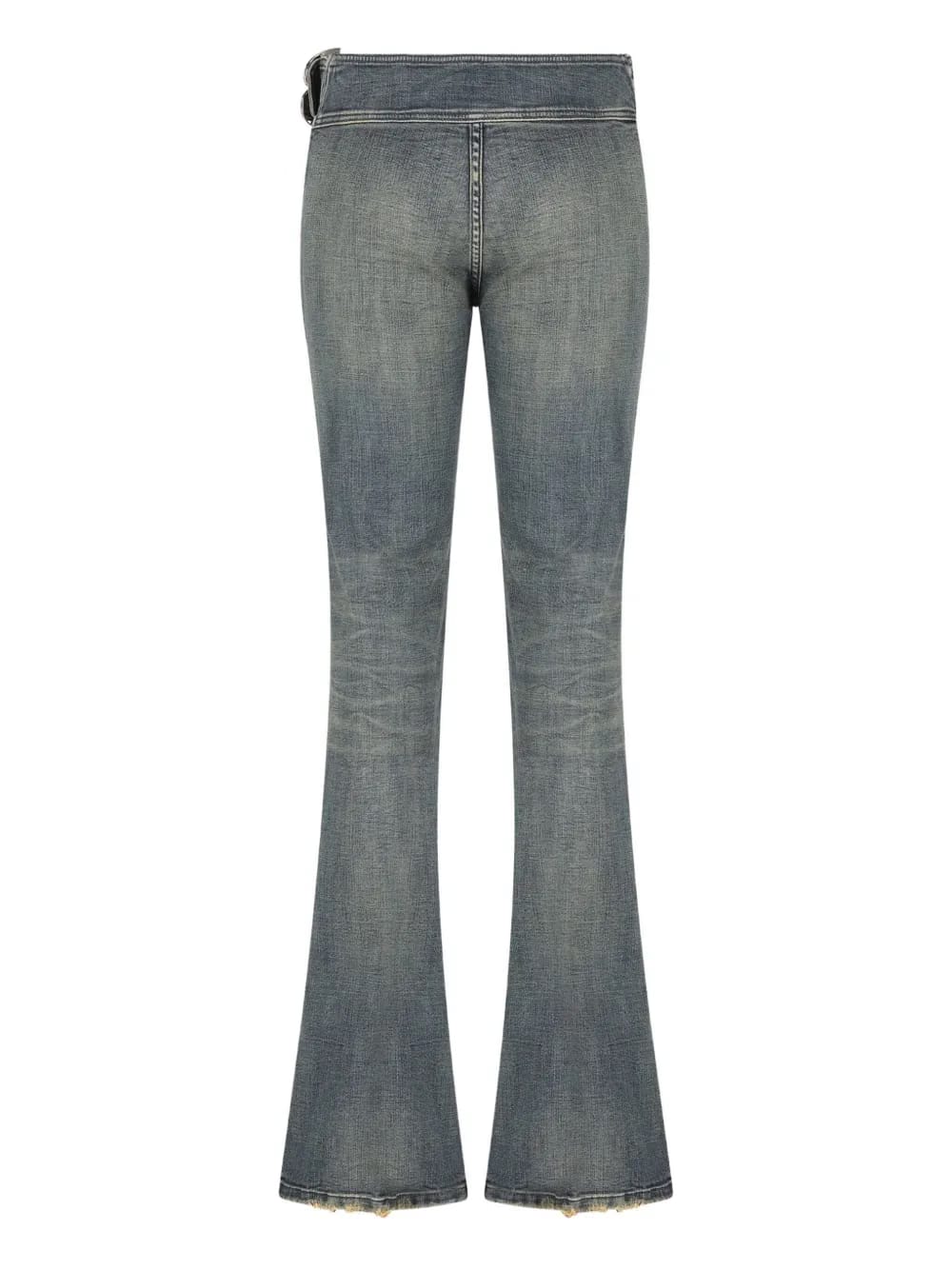 logo-buckle jeans