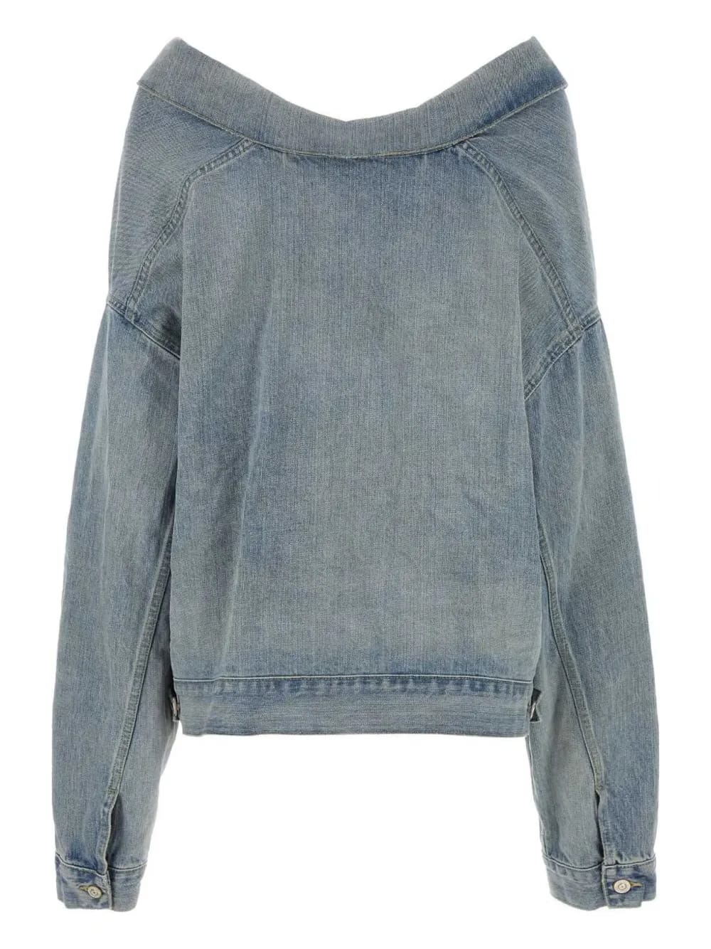 drop-shoulder denim jacket