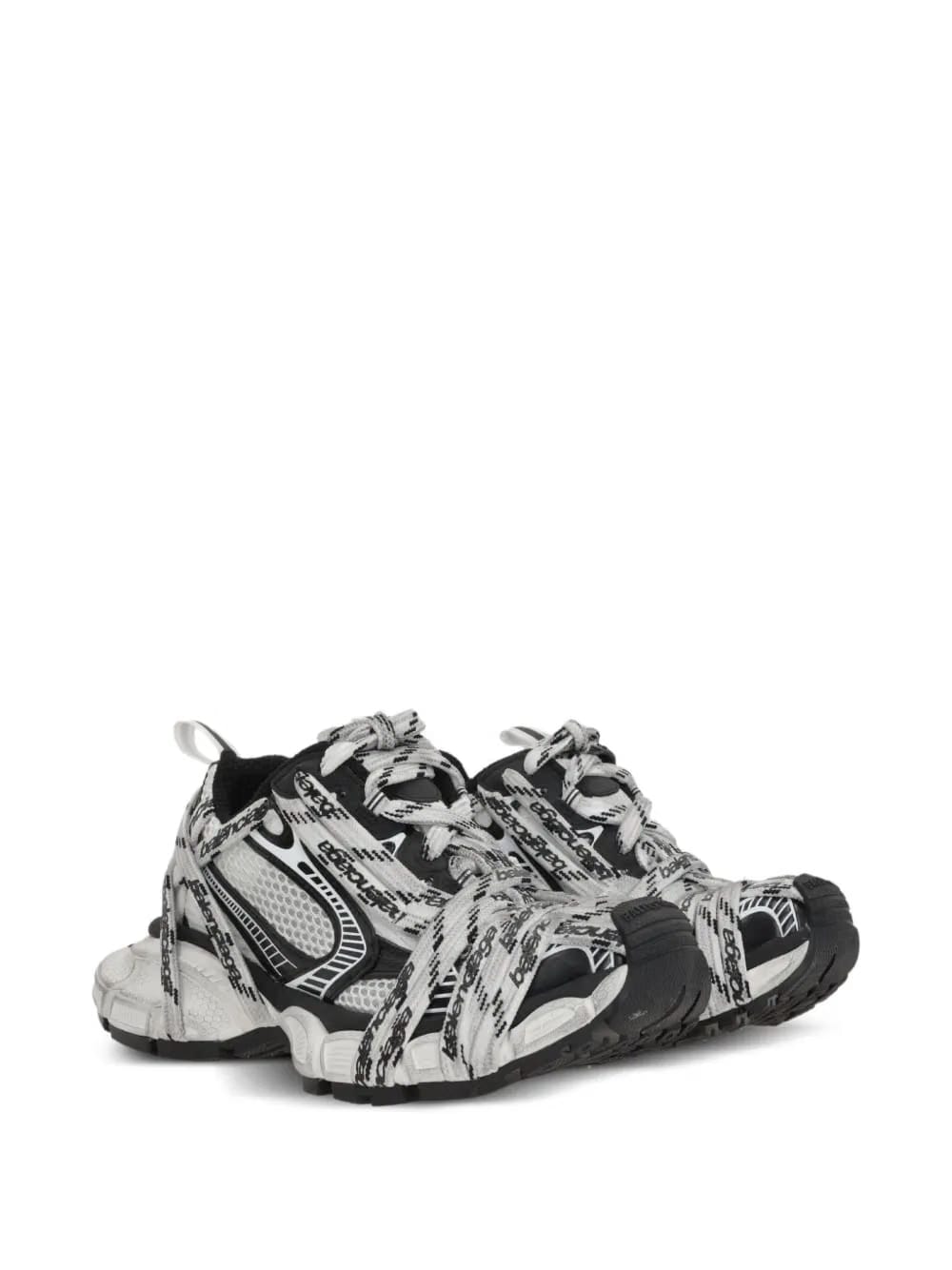 lace-up logo sneakers