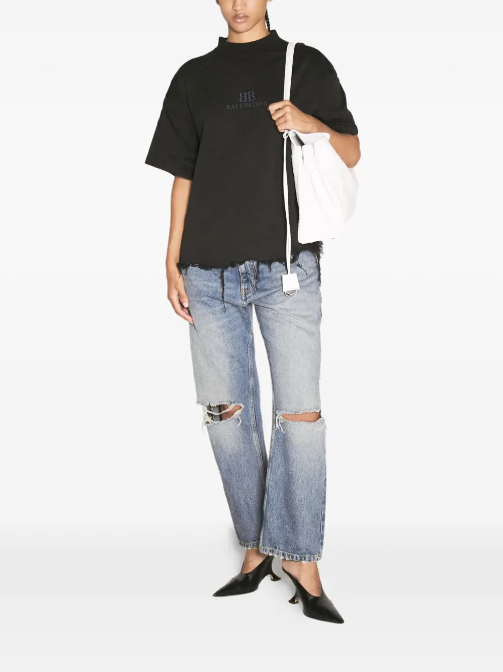 Ripped detailing jeans