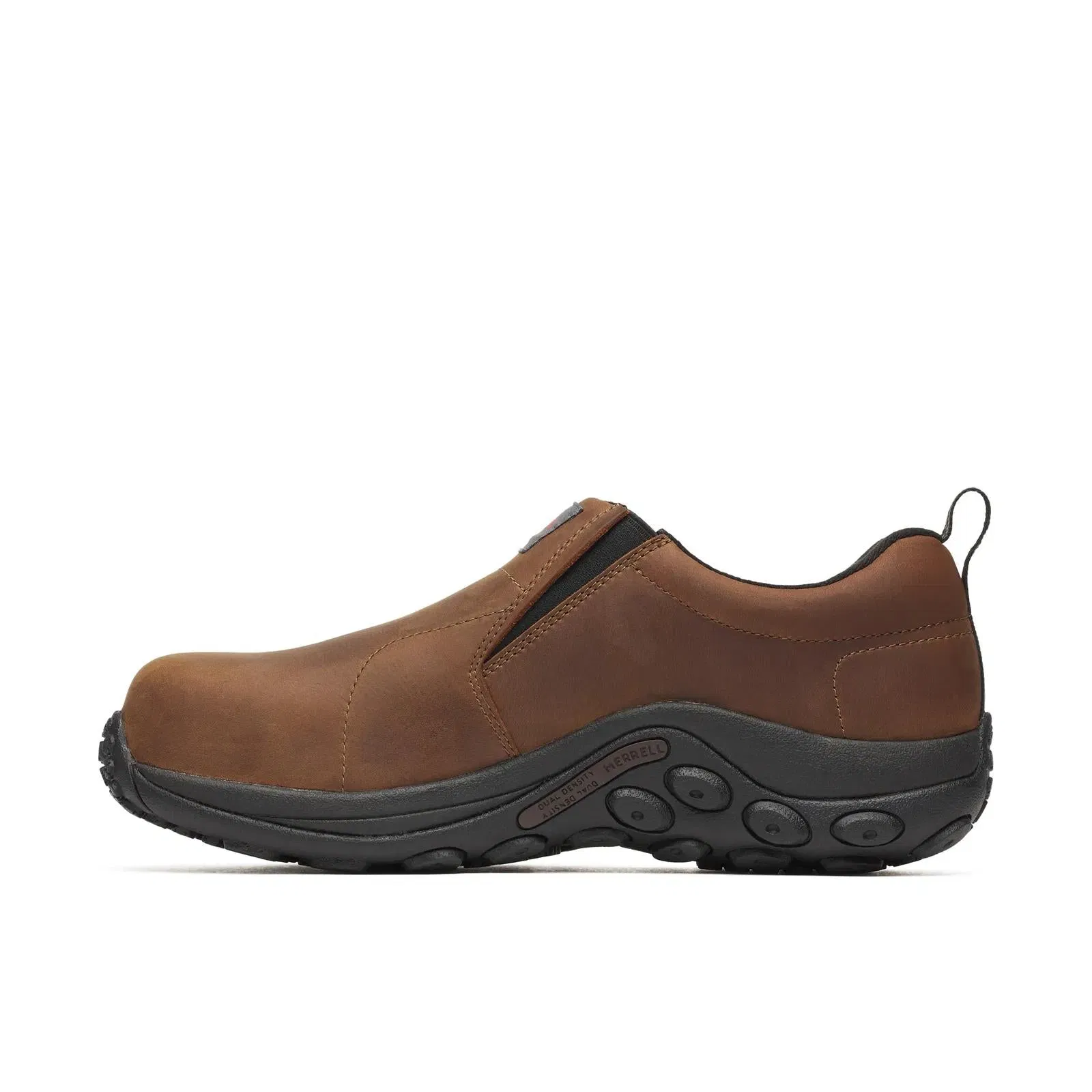 Merrell Men's Jungle Moc Leather Hi-Vis Carbon Fiber Low Wide Width Brown