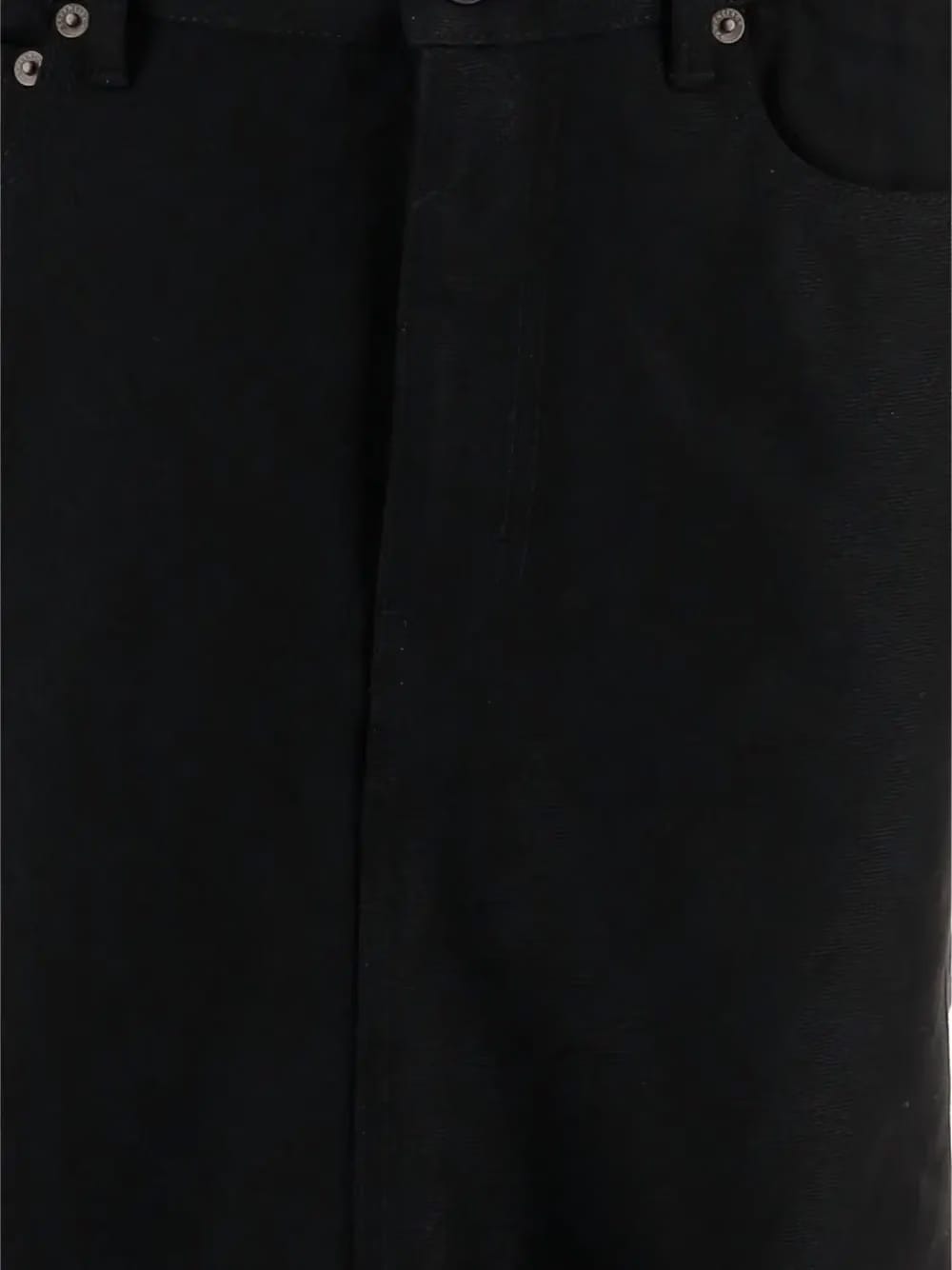 godet denim skirt
