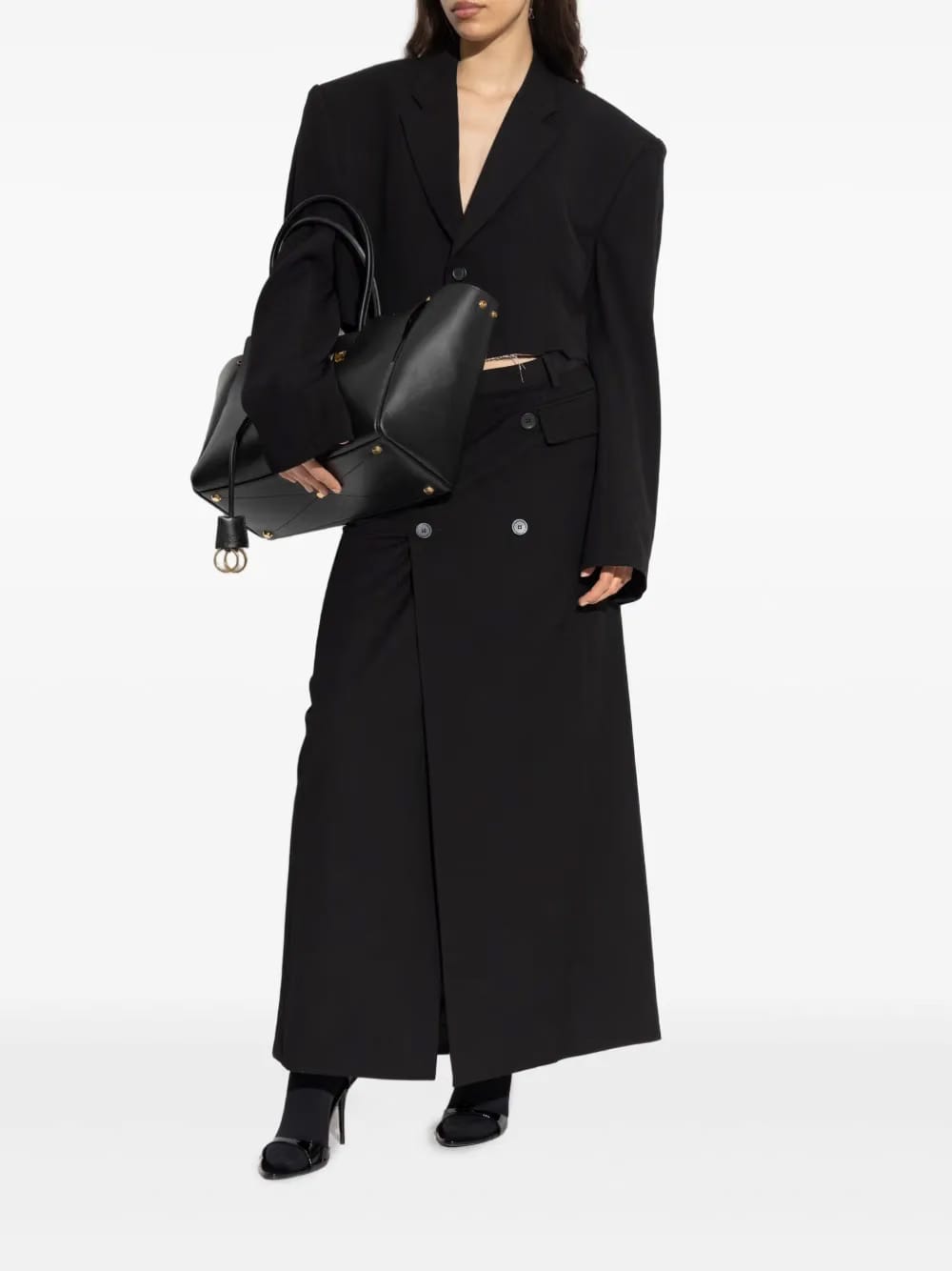 single-breasted notched lapels blazer