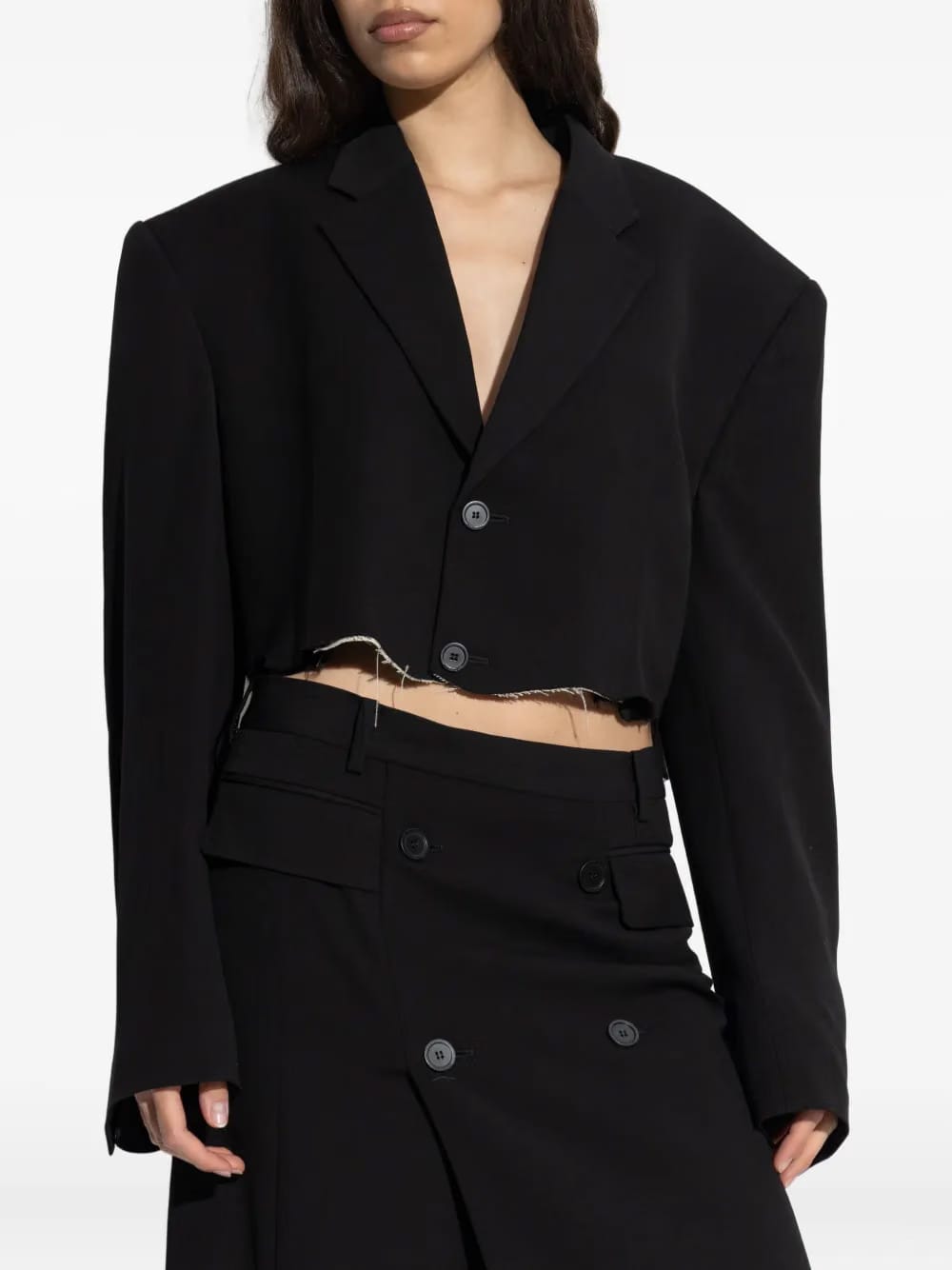 single-breasted notched lapels blazer