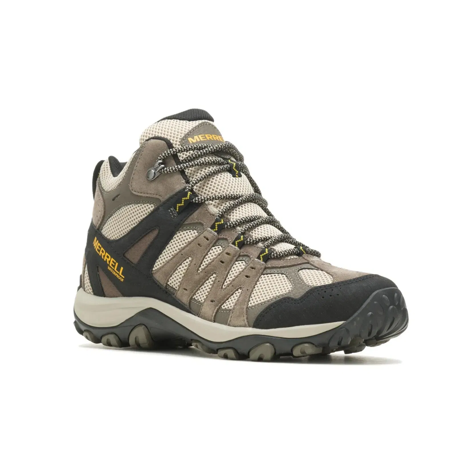 Merrell Men's Accentor 3 Mid Waterproof Boulder/Old Gold