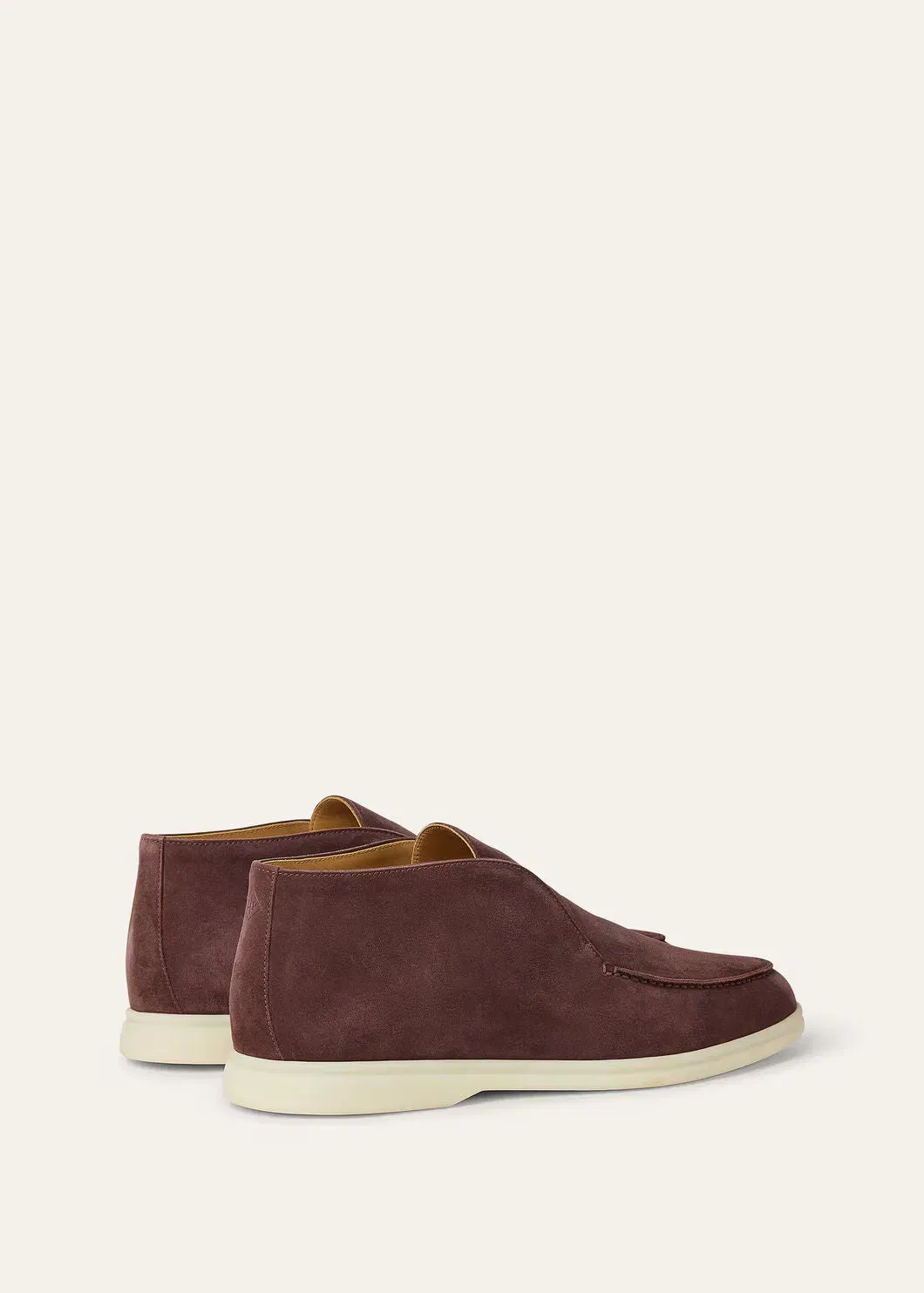 LoroPiana Open Walk Ankle Boot Very Dark Maroon