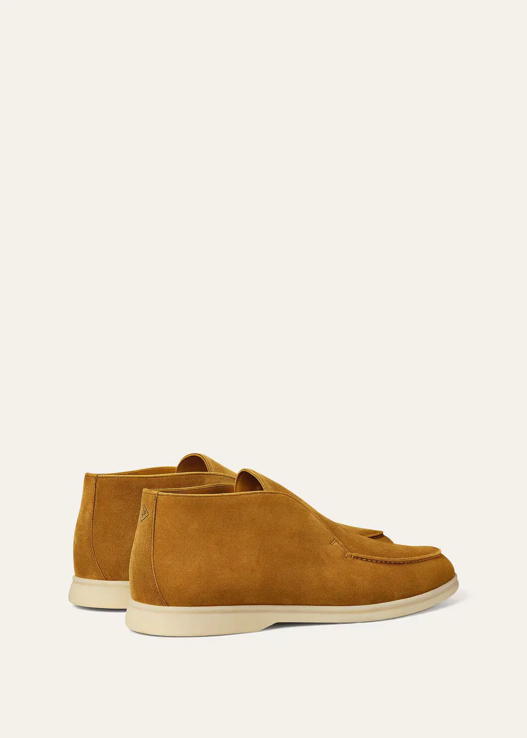 LoroPiana Open Walk Ankle Boot Dark Saffron