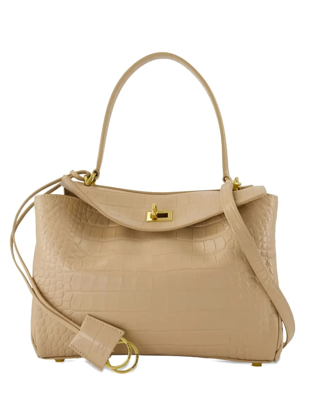 Rodeo crocodile-embossed shoulder bag