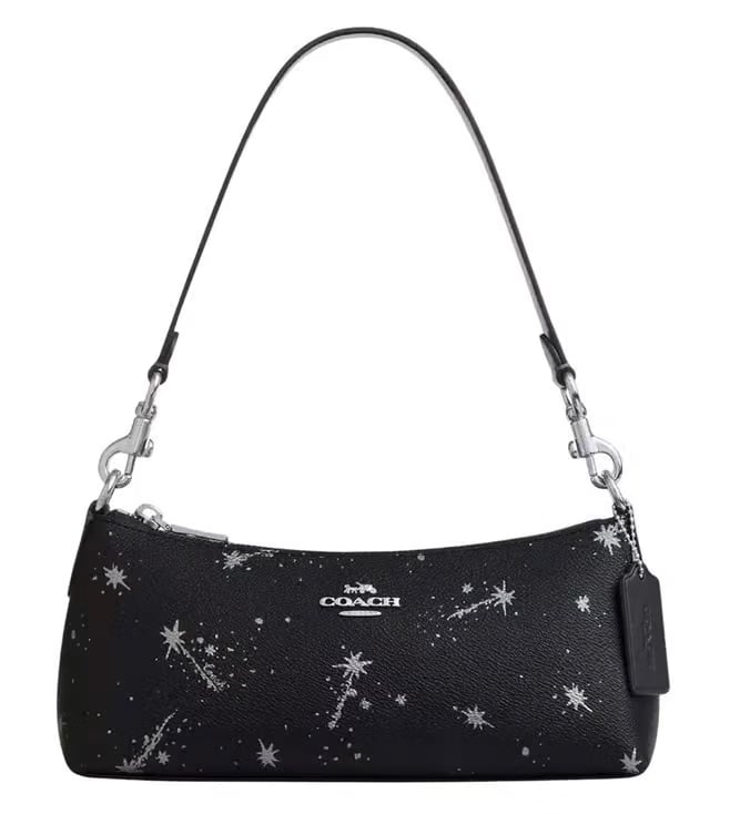 Coach Black Charlotte Medium Shoulder Bag
