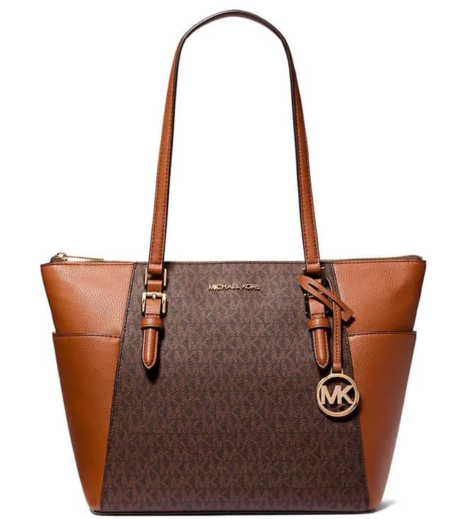Michael Kors Brown Charlotte Logo Large Tote