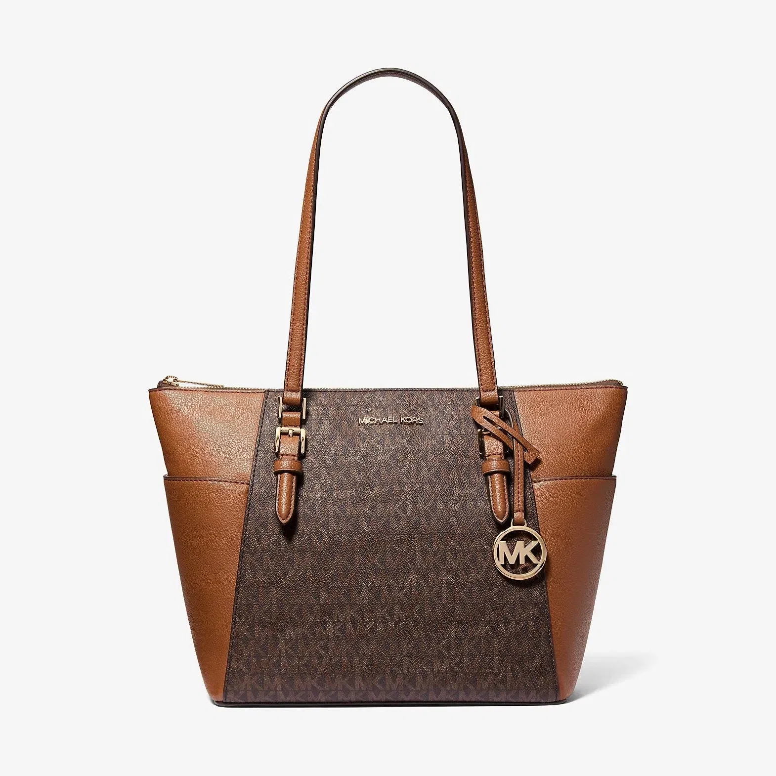 Michael Kors Brown Charlotte Logo Large Tote