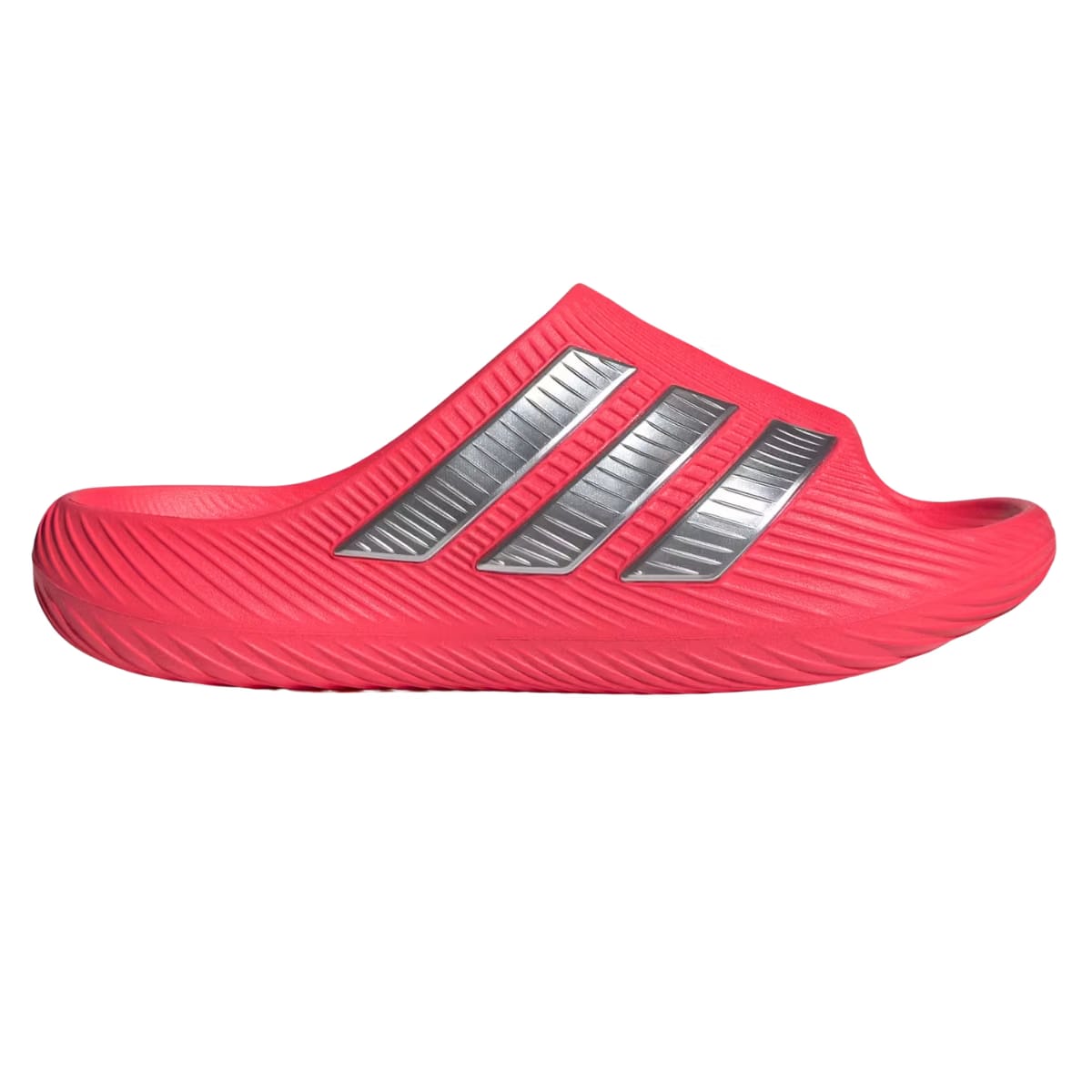 Adidas Purechill Slides  Lucid Red / Matte Silver / Matte Silver