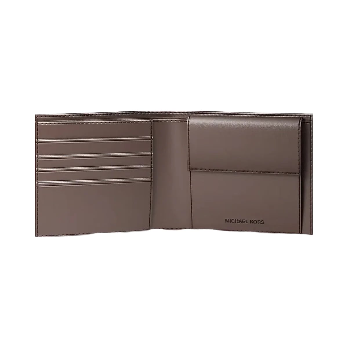 Michael Kors Cooper Logo Billfold Wallet With Coin Pouch CAMEL