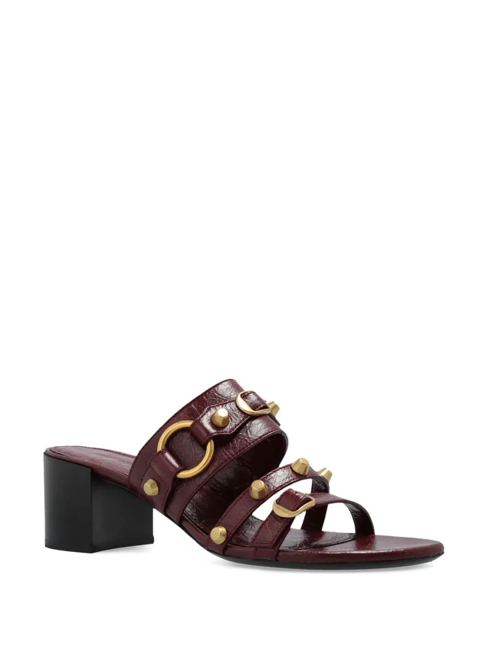 65mm leather heeled sandals