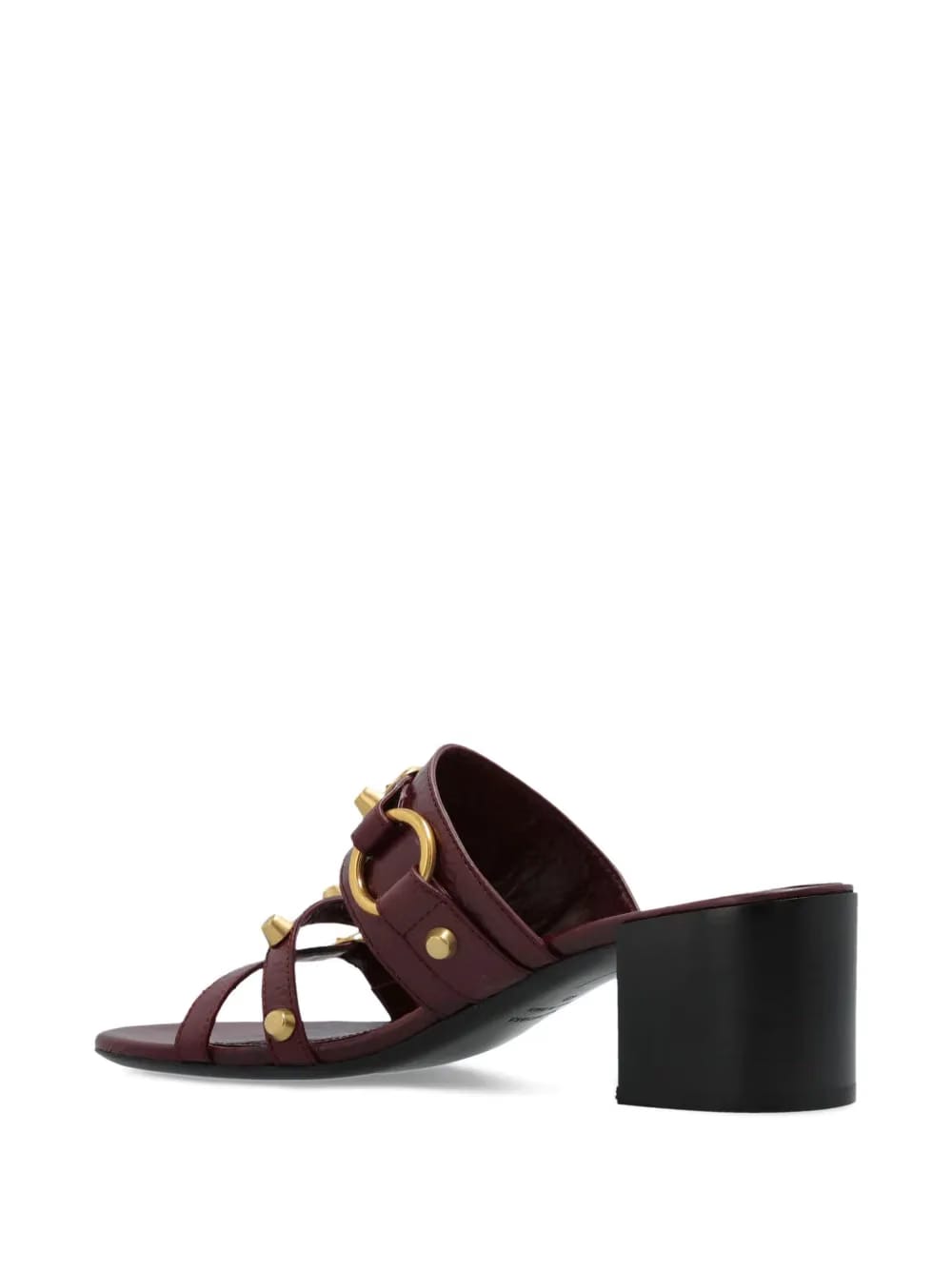65mm leather heeled sandals