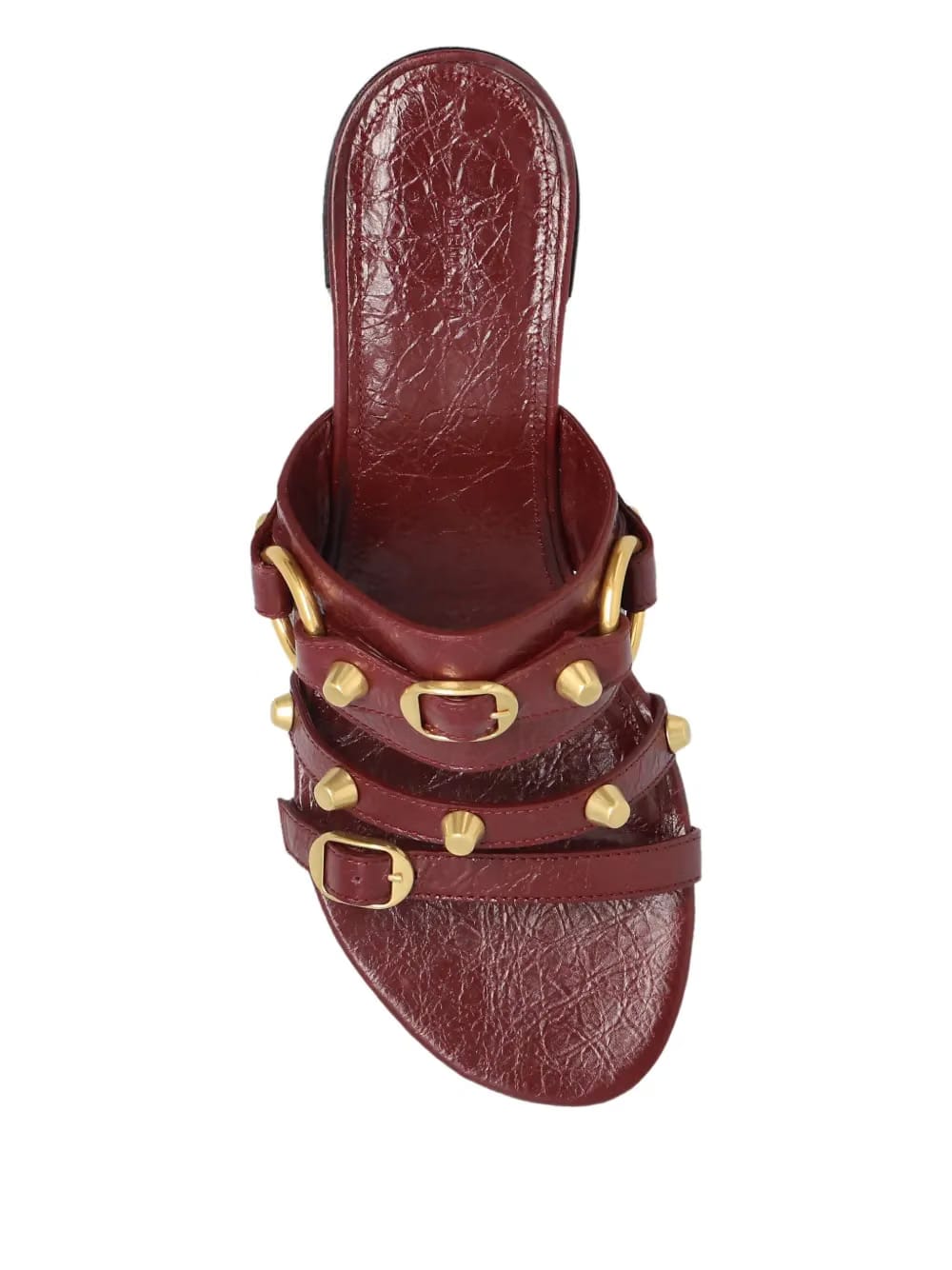 65mm leather heeled sandals