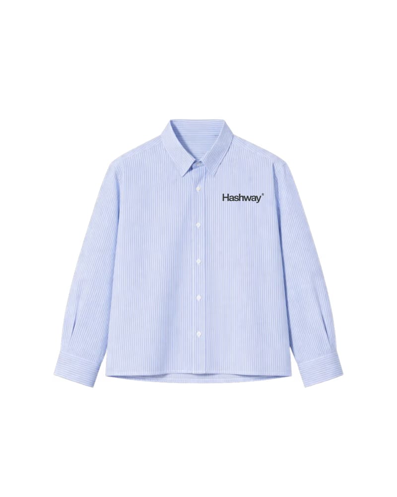TRUST THE PROCESS STRIPED SHIRT - SKY BLUE
