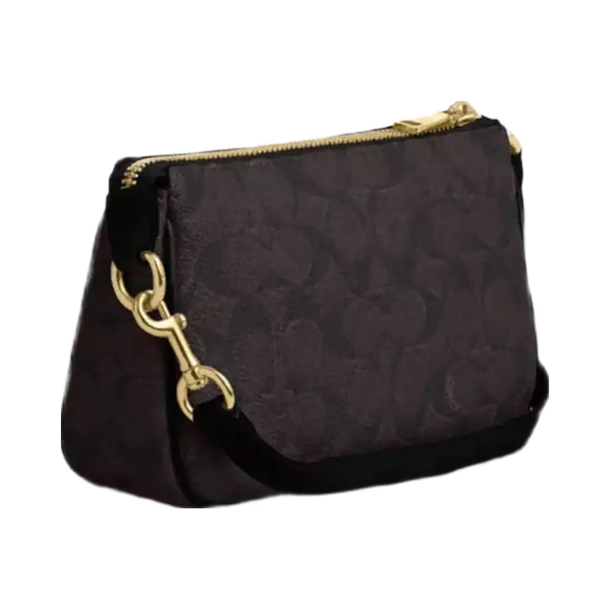 Coach Nolita 19 In Signature Canvas in Gold Walnut Black