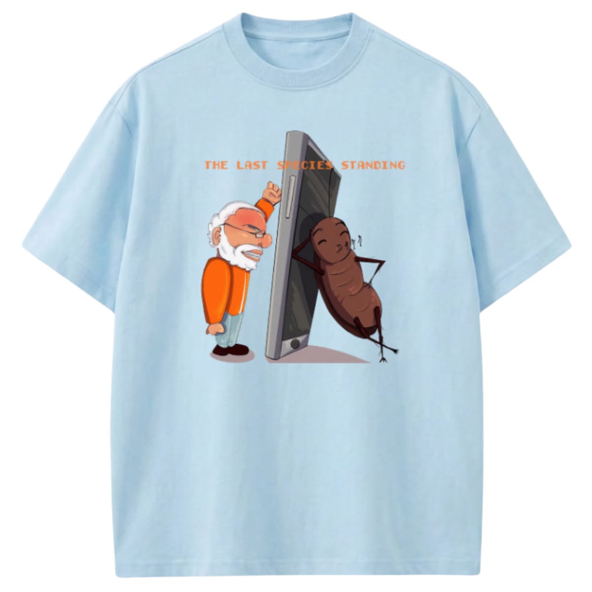 THE LAST SPECIES LIGHT BLUE T-SHIRT