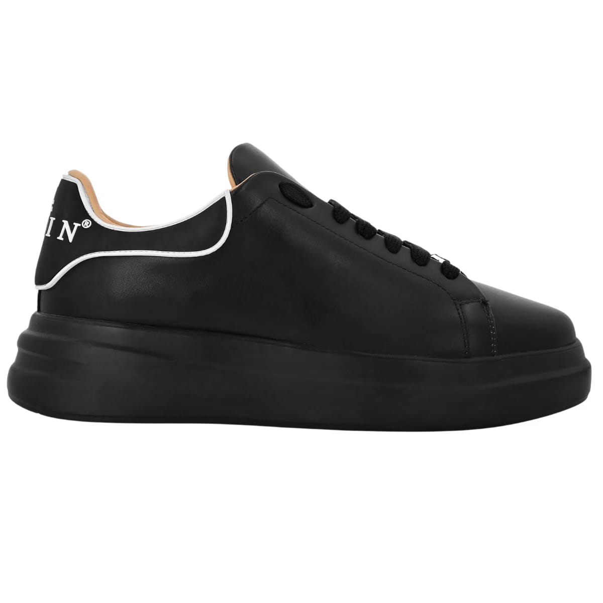 Philipp Plein Low-Top Sneakers Megastar black leather
