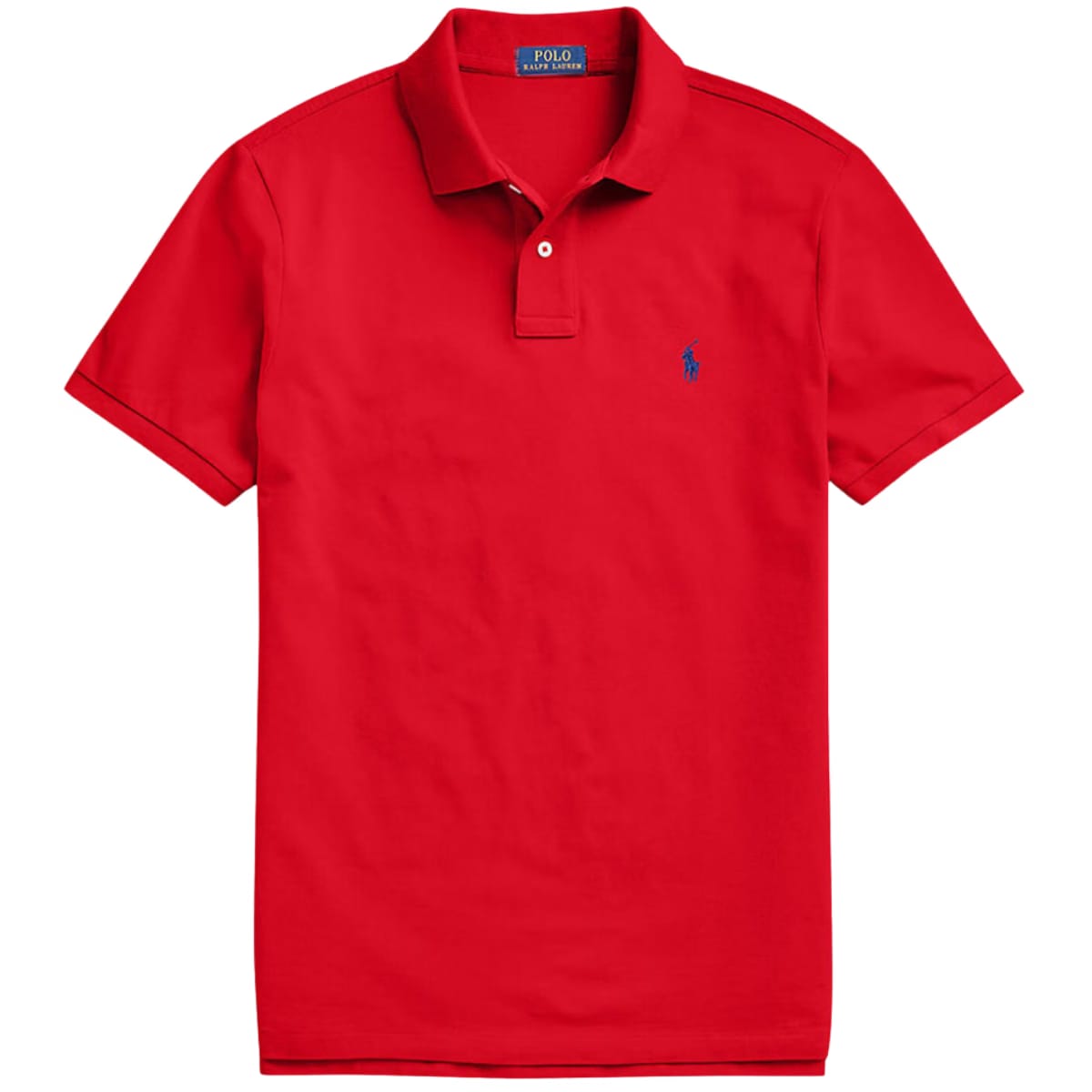 Polo Ralph Lauren Men Red Solid Cotton T-shirt