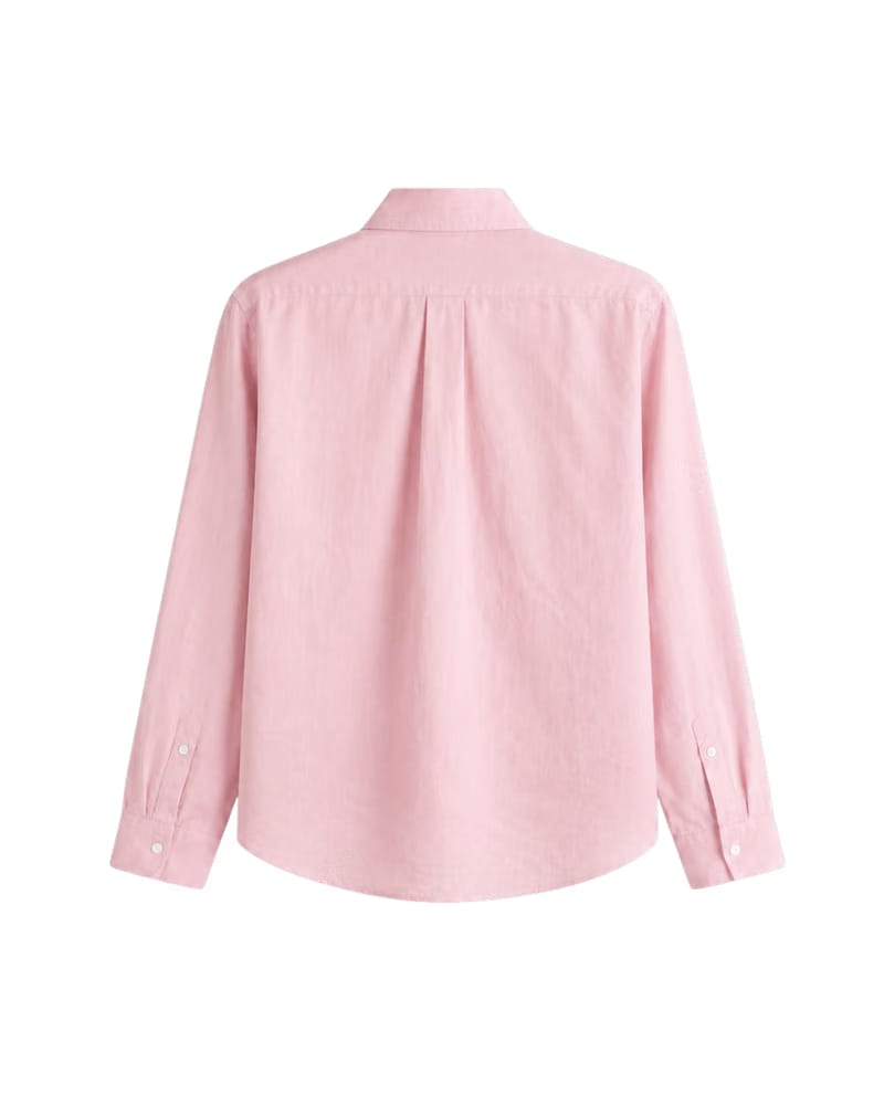 HASHWAY ARCHIVES LINEN EMBROIDERED SHIRT - PINK