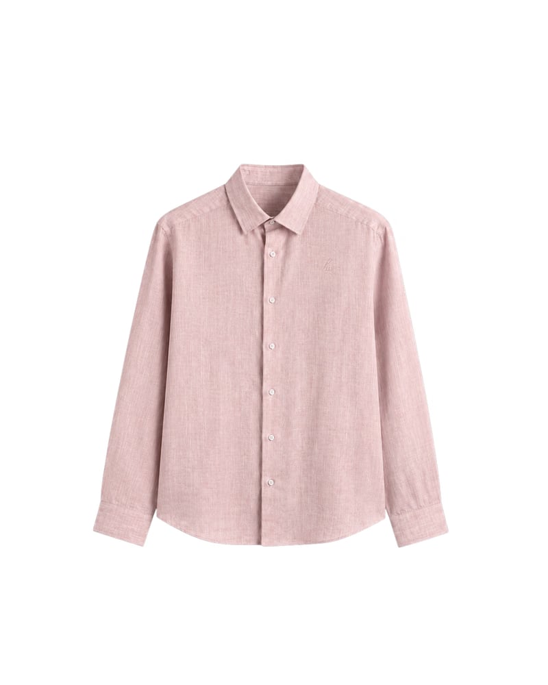 HASHWAY LINEN BLEND SHIRT - PINK