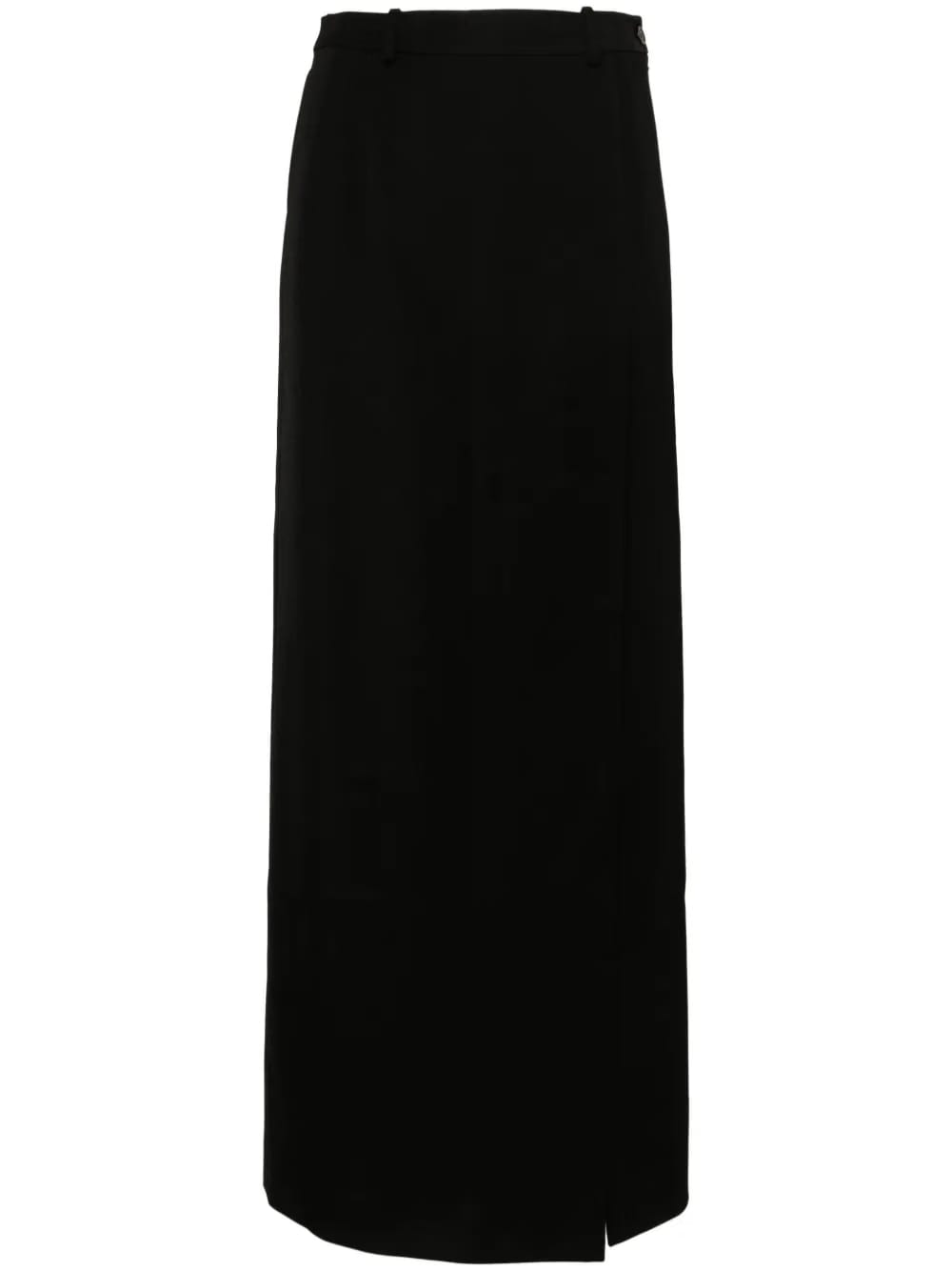 slit tailored maxi skirt