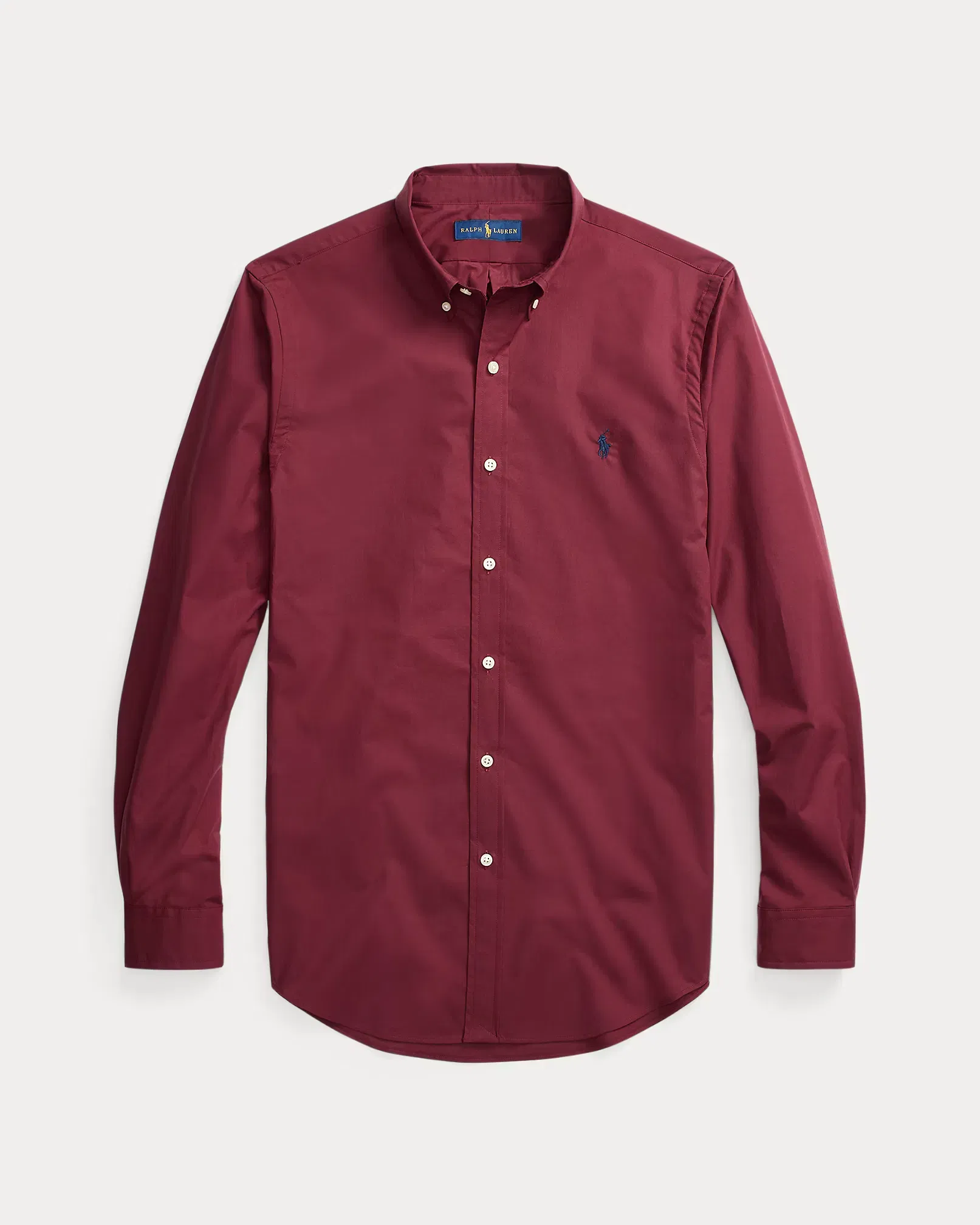 Slim Fit Poplin Classic Wine Shirt