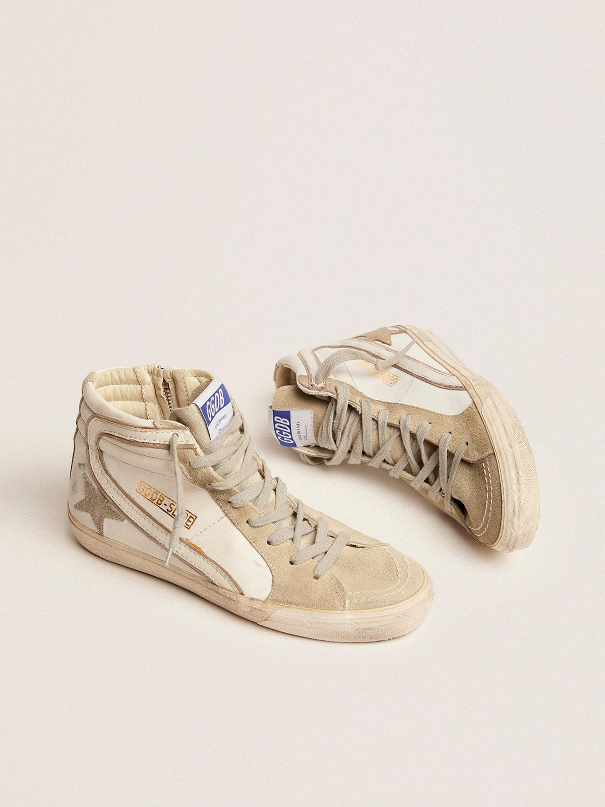 Golden Goose Wmns Slide Sneaker 'White Ice Grey'