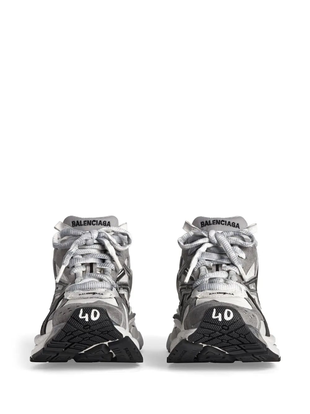 Runner panelled-design sneakers