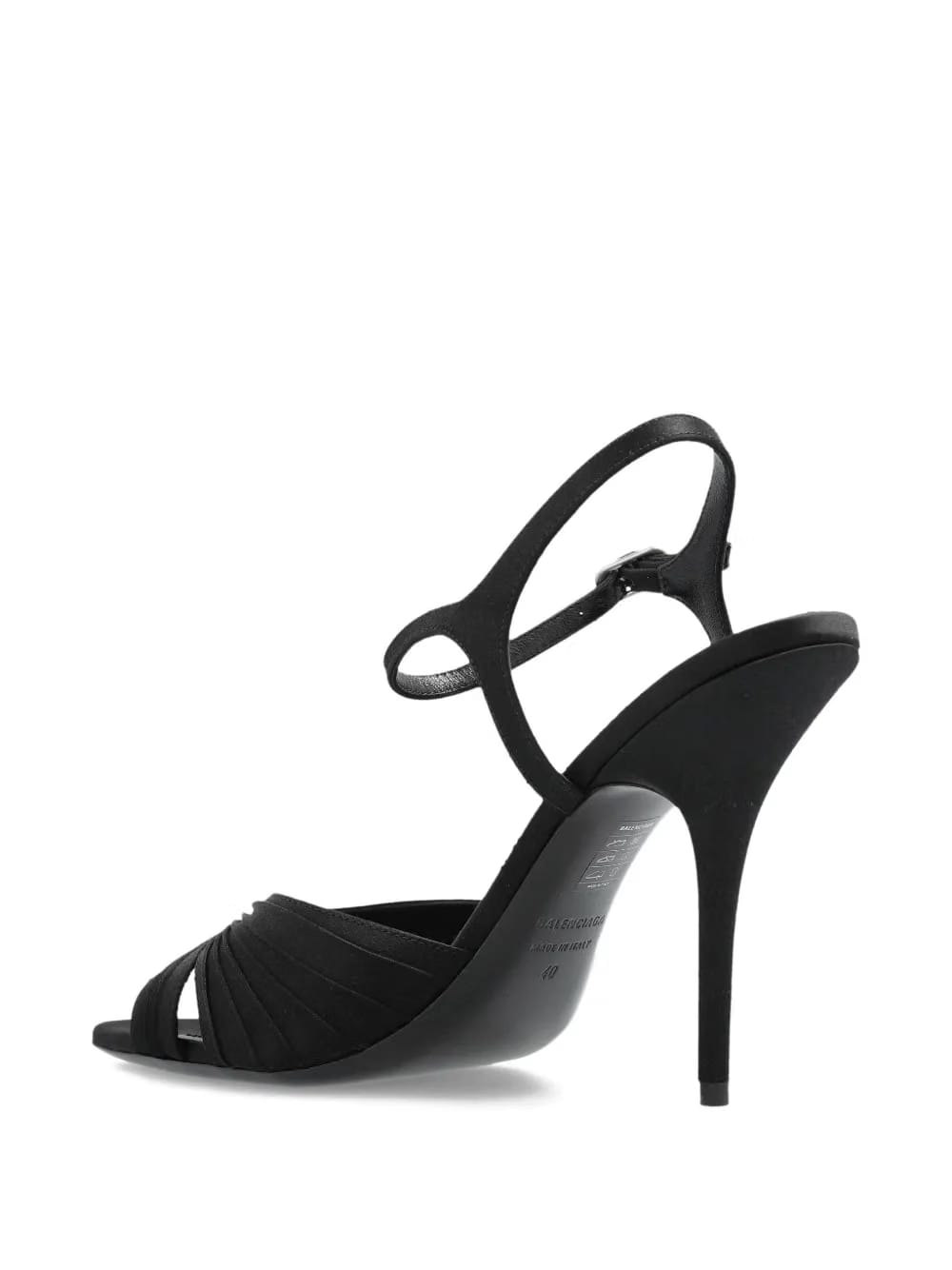 Plissé Dynas heeled sandals