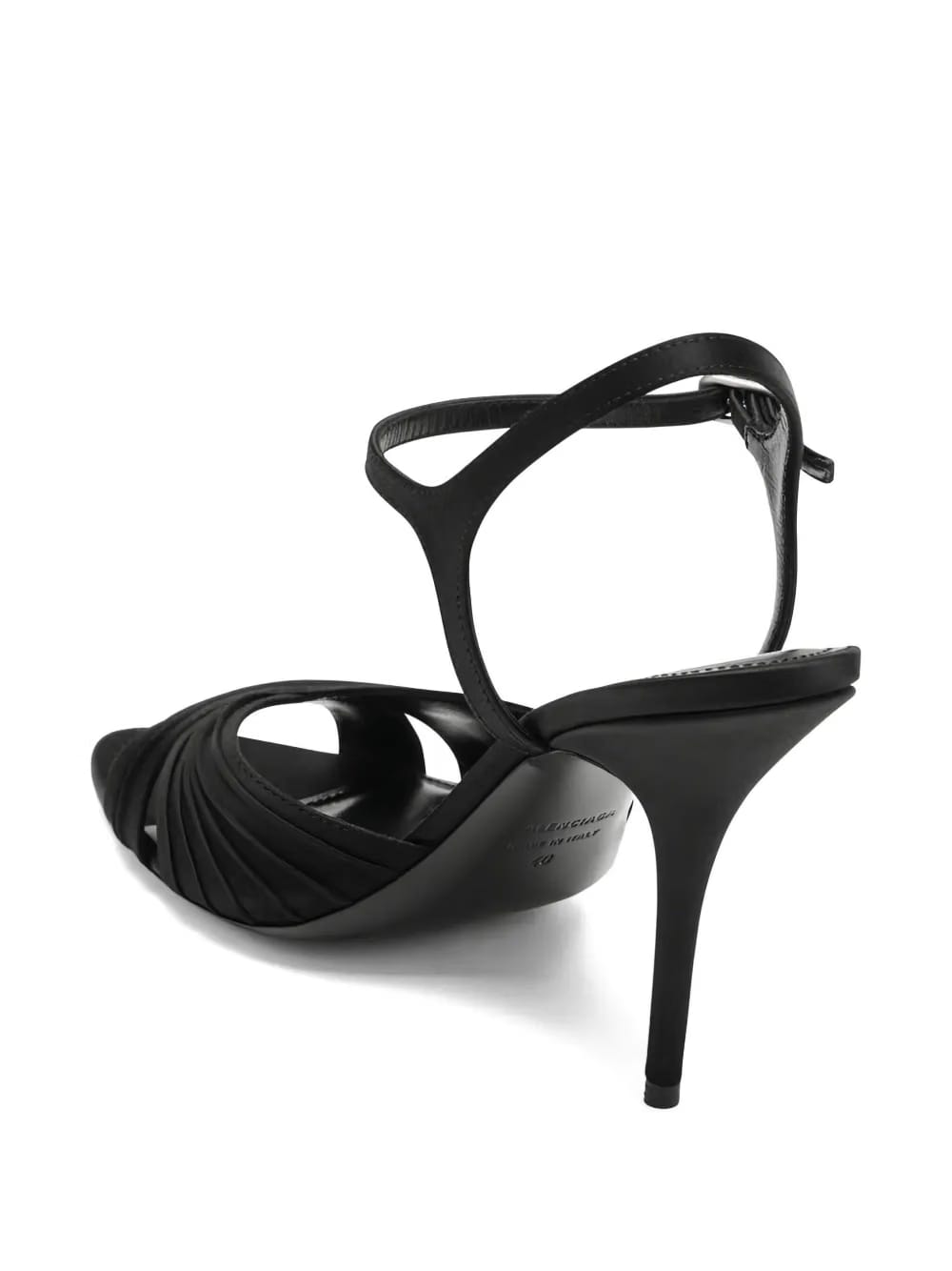 Plissé Dynas heeled sandals