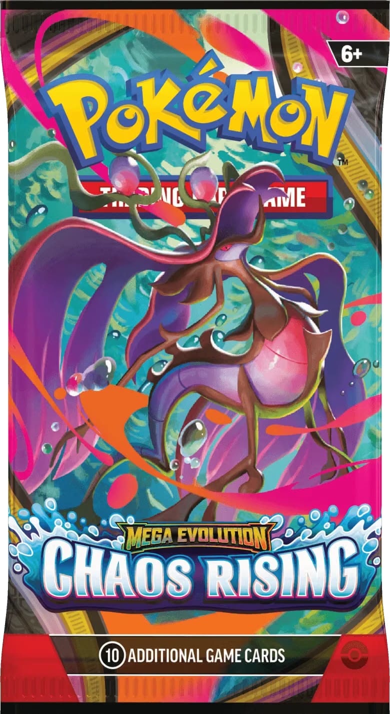 Pokémon TCG: Mega Evolution - Chaos Rising 1 x Booster Pack, Trading Card Game