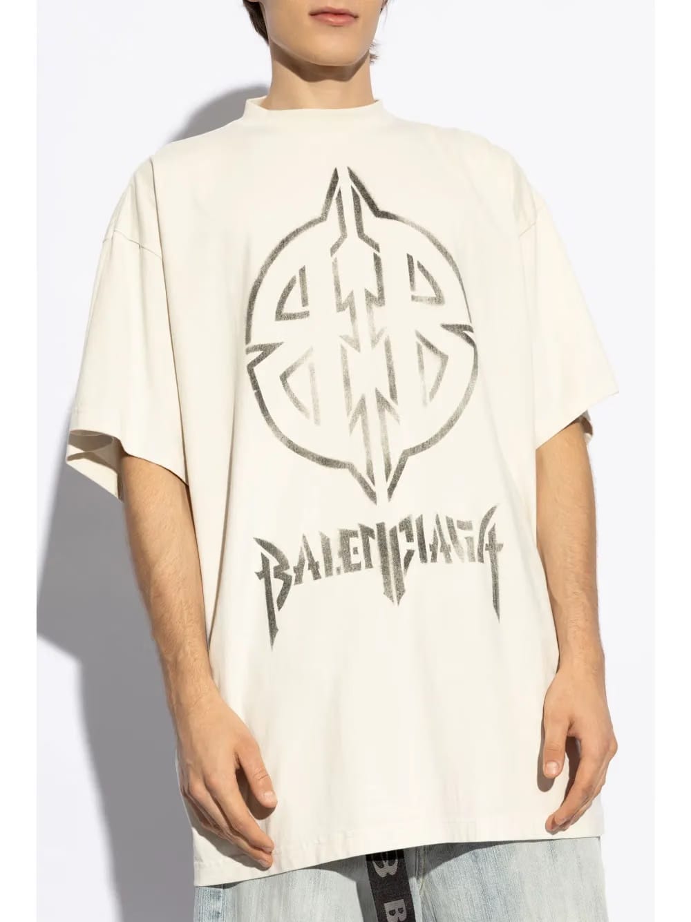 Metal BB Stencil cotton T-Shirt