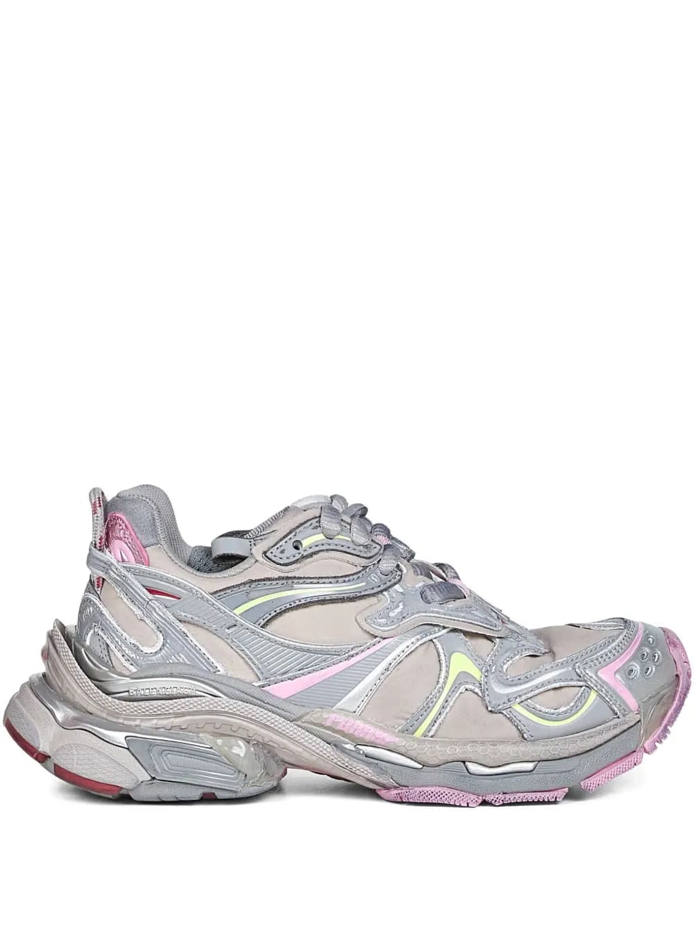 Runner 2.0 logo-embossed layered sneakers
