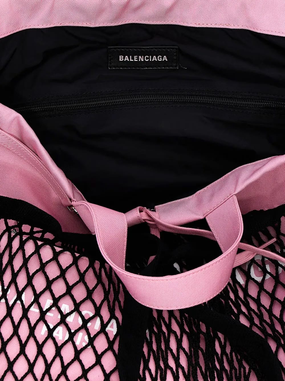 small 24/7 layered mesh tote bag