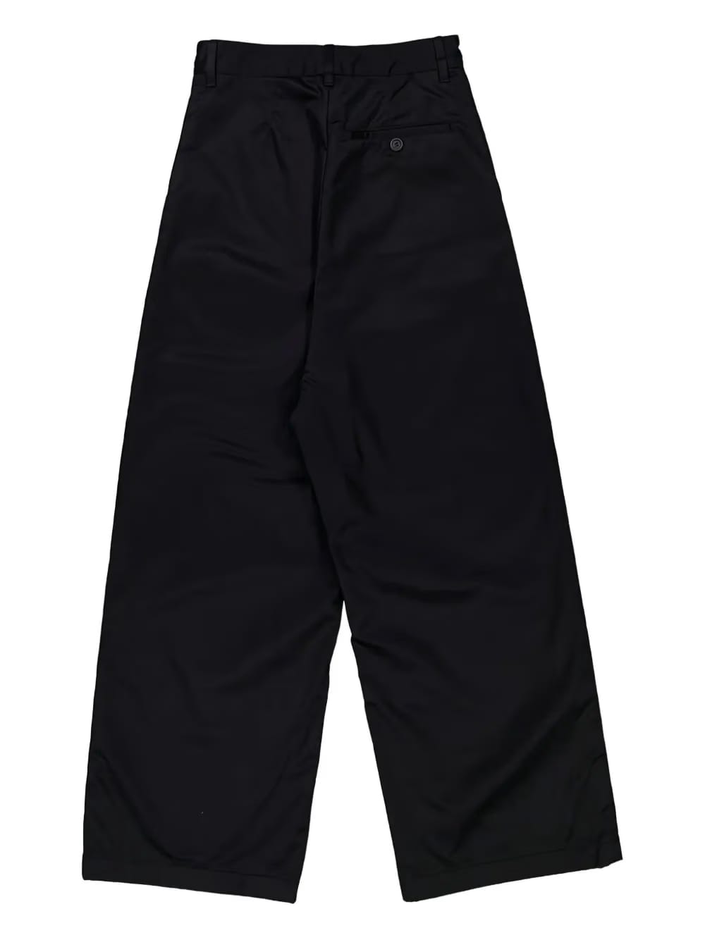 low-crotch wide-leg trousers