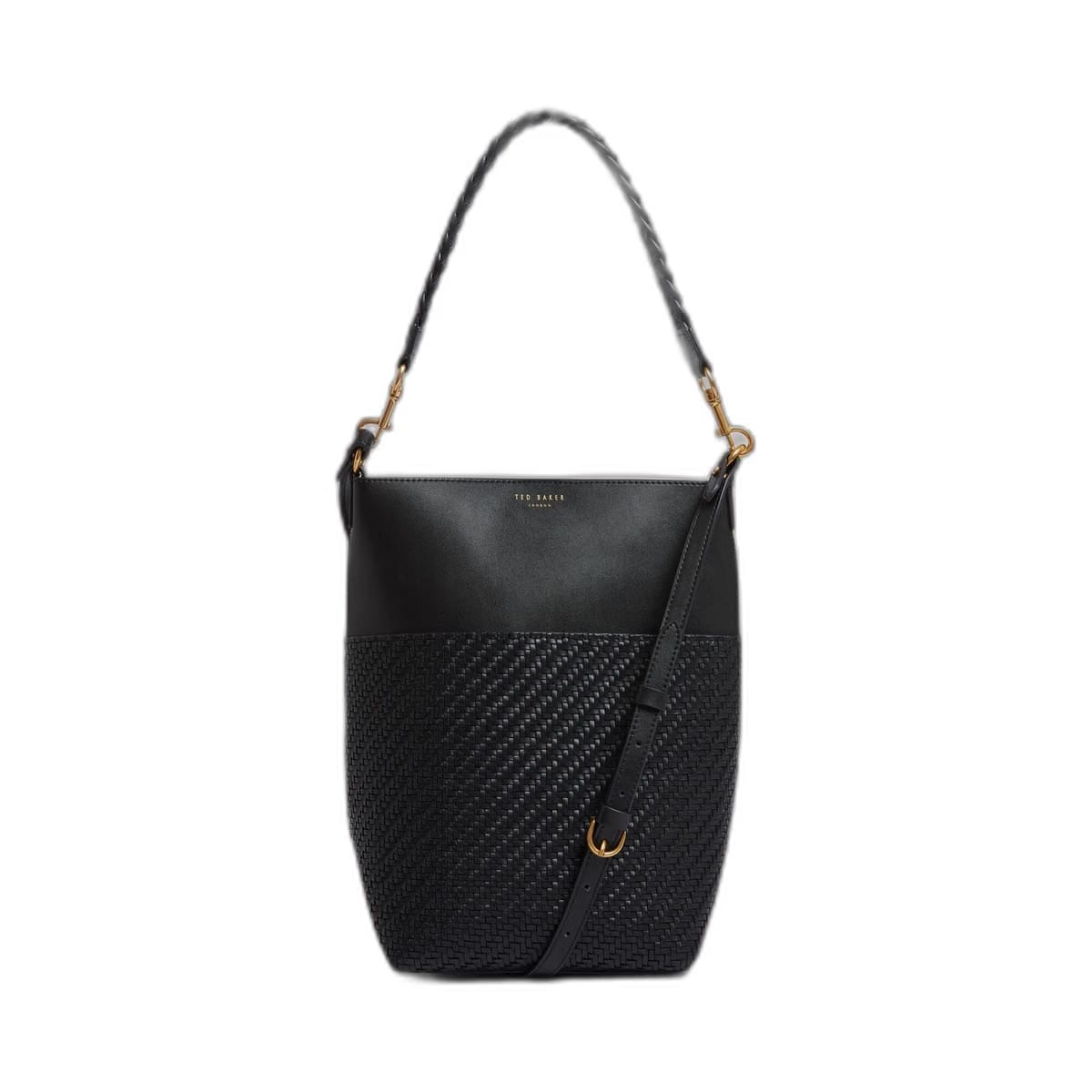 Ted Baker Wyynie Woven Texture Leather Tall Bucket Bag