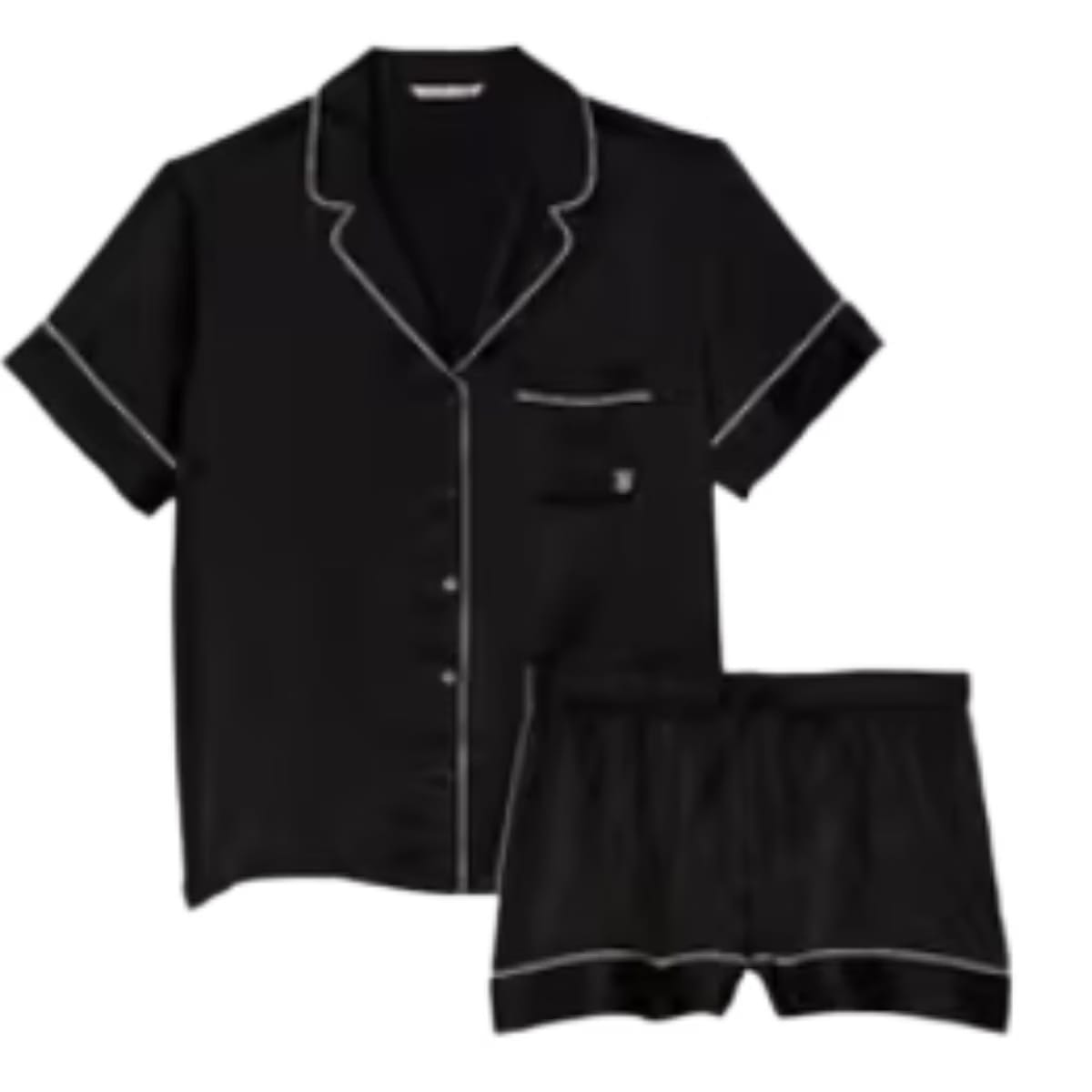 Victoria's Secret Satin Nightsuit Black