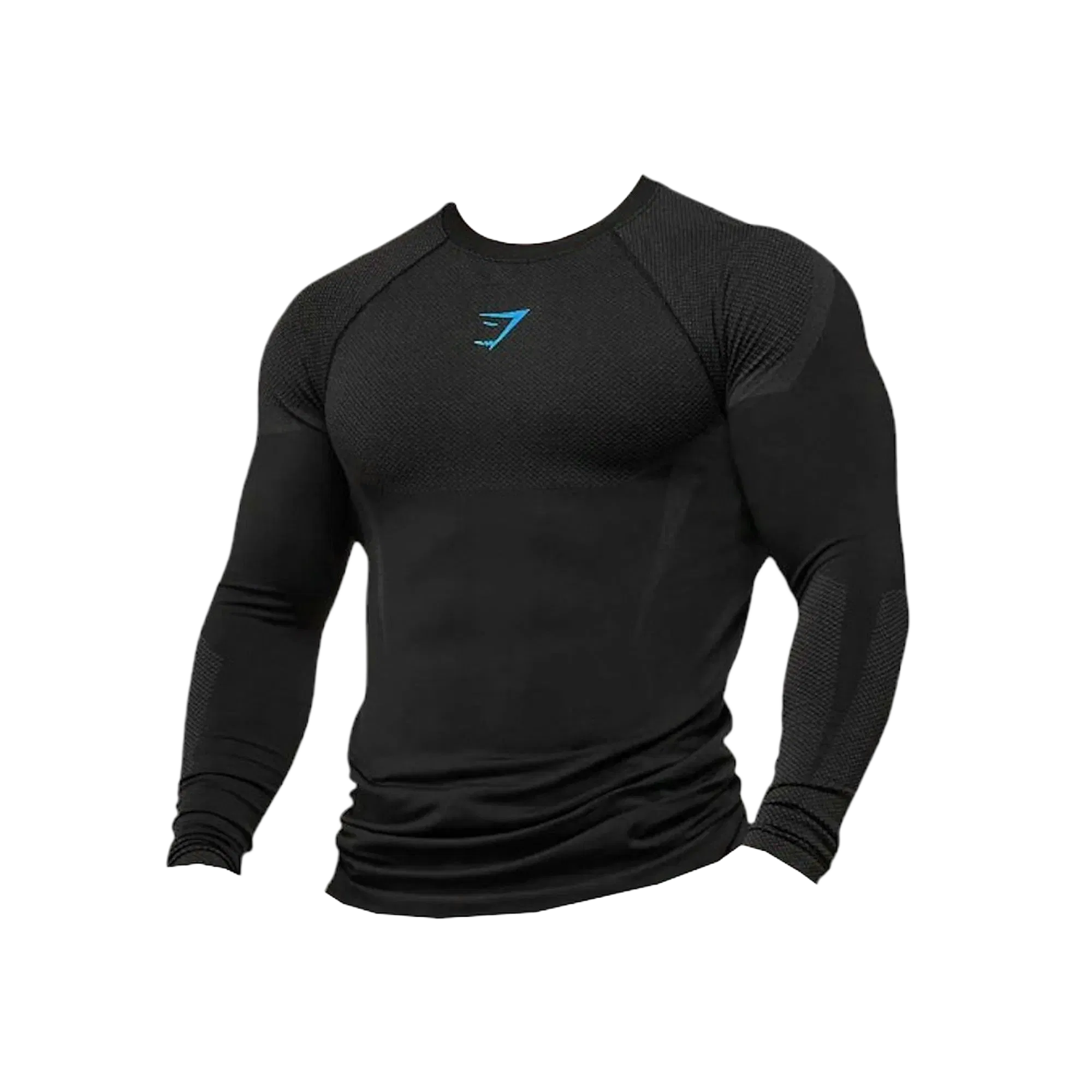 Gymshark Onyx 5.0 Seamless Long Sleeve T-shirt Black/Onyx Grey