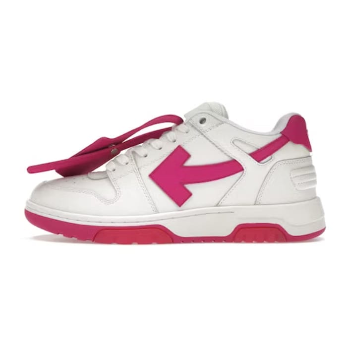 OFF-WHITE Out Of Office Calf Leather White Fuchsia (W)