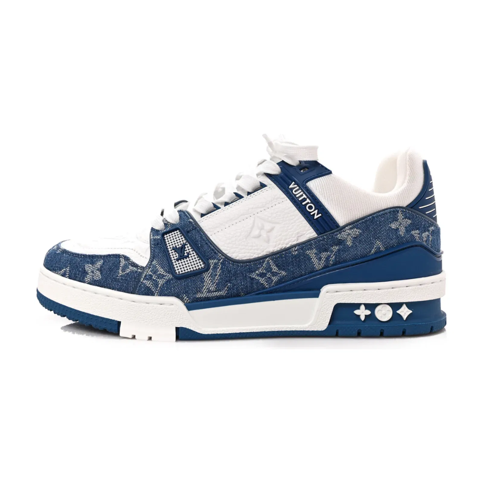 Louis Vuitton LV Trainer Monogram Denim White Blue