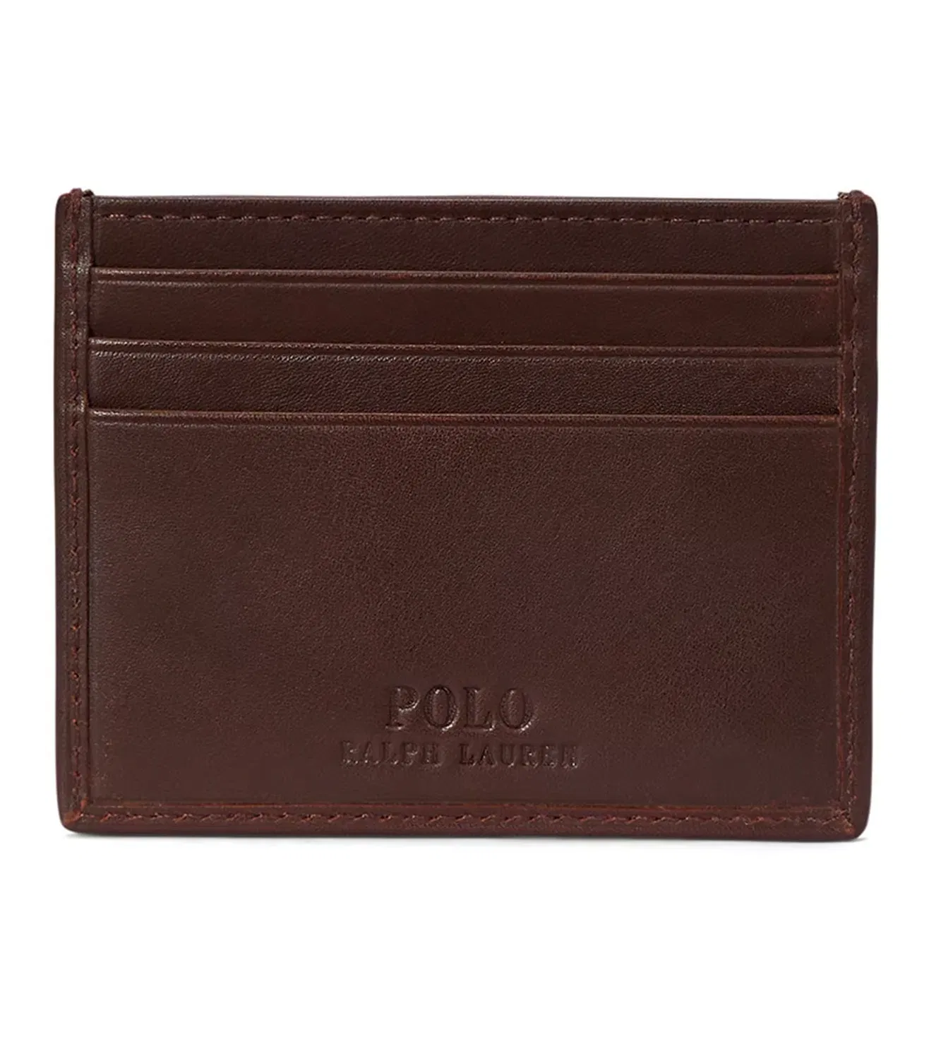 Polo Ralph Lauren Brown Polo Bear Leather Card Case