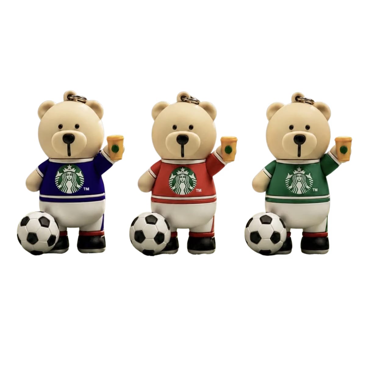 Starbucks Bearista World Cup Themed Keychains