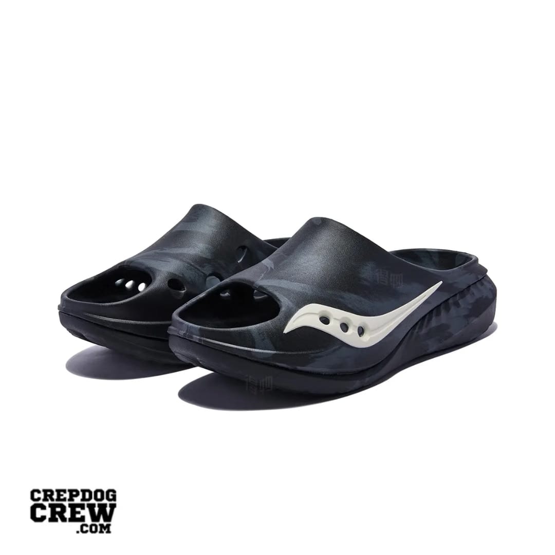 Saucony Cradle 3 SLIDE Black Grey WHITE