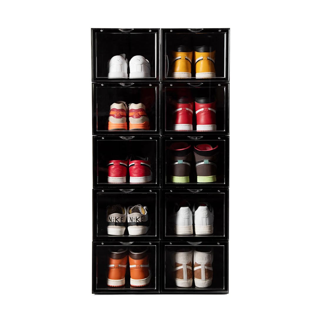 Stack'Em Sneaker Crates | Black (Front Drop)