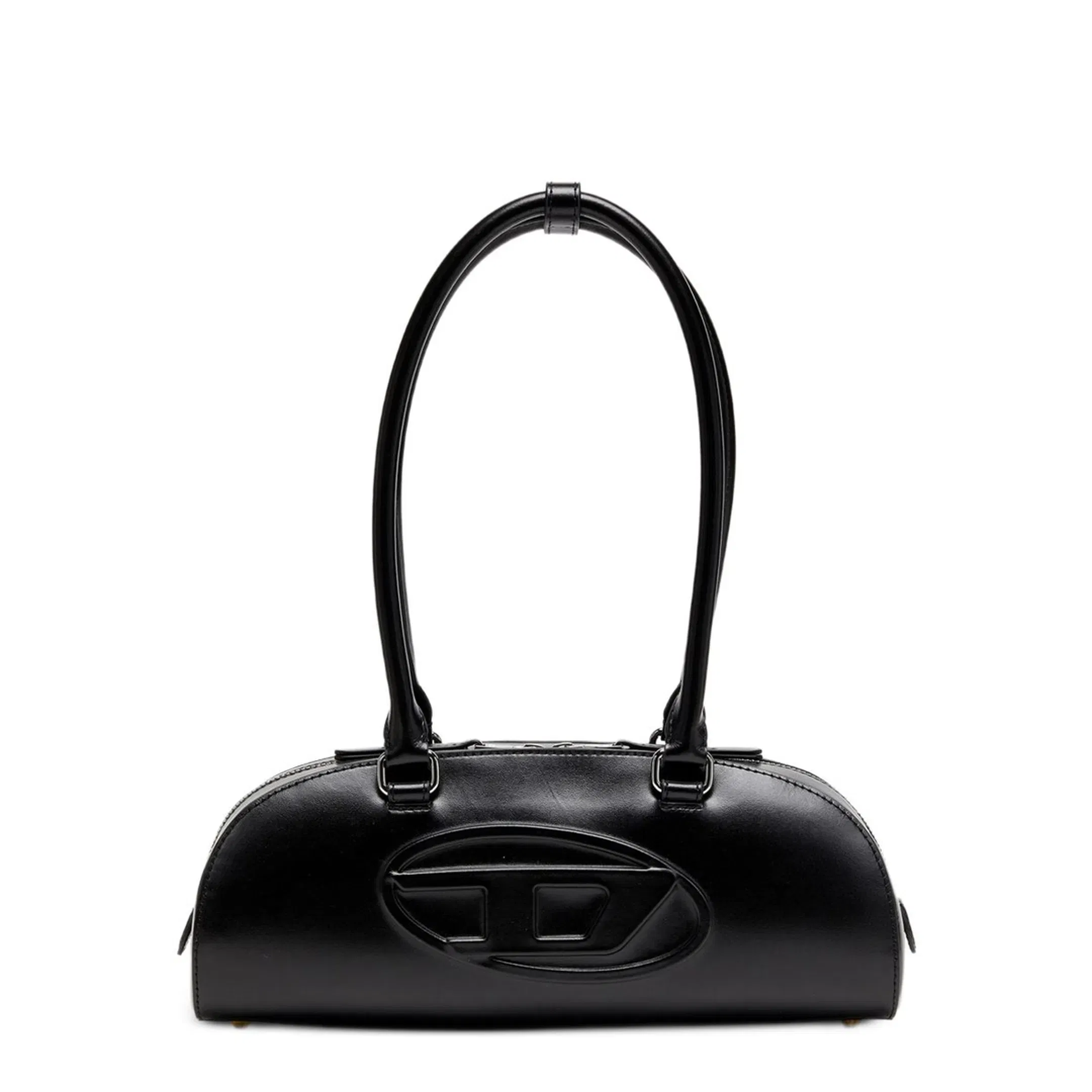 1DR Dome Elongated Leather Bowling Bag - Black
