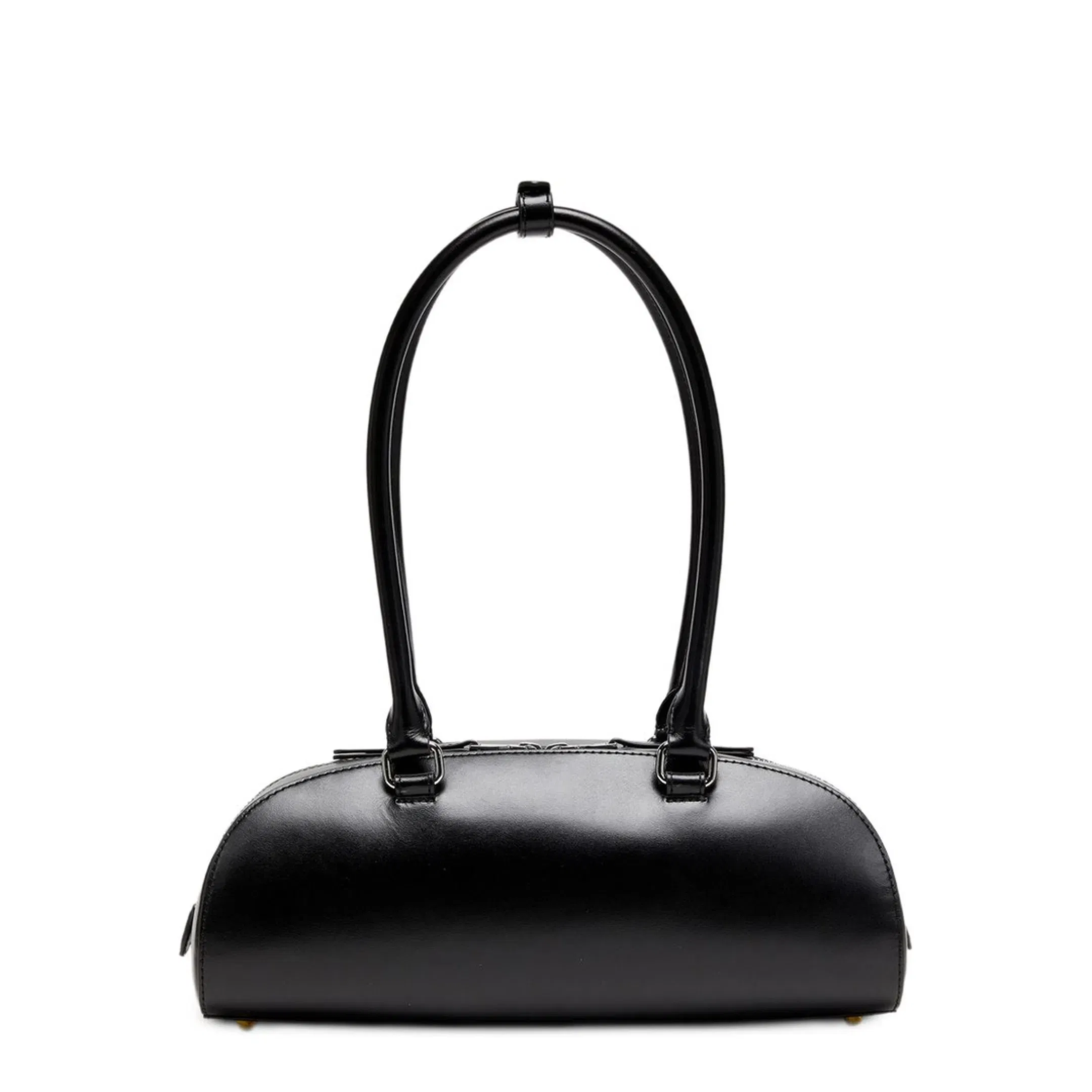 1DR Dome Elongated Leather Bowling Bag - Black