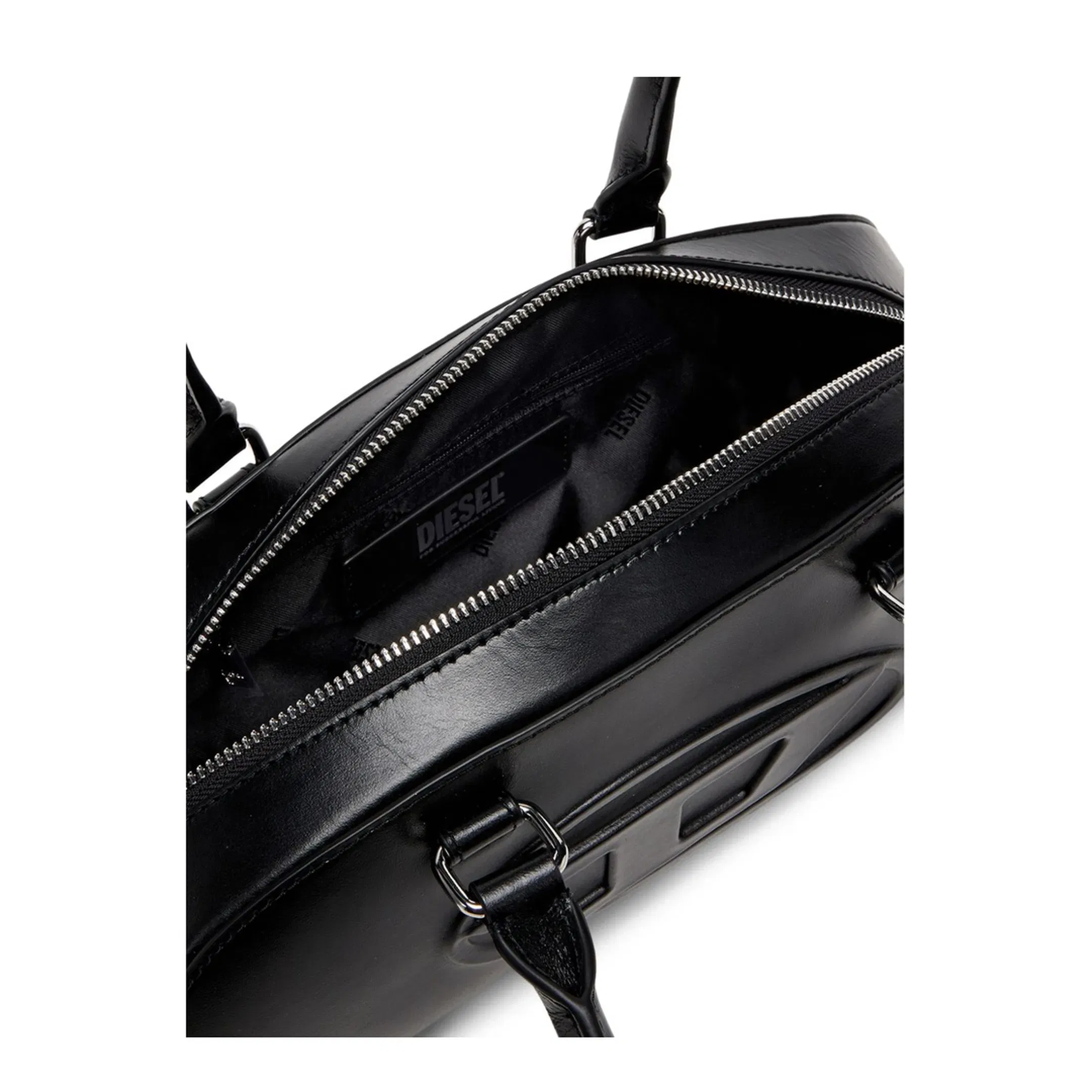 1DR Dome Elongated Leather Bowling Bag - Black